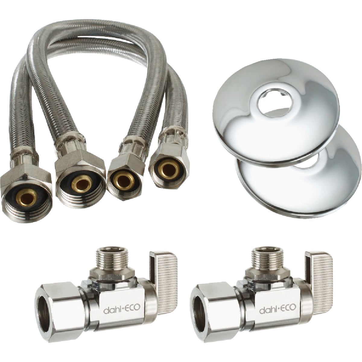 dahl Faucet/Lavatory Supply Kit with 2 Angle Valves
