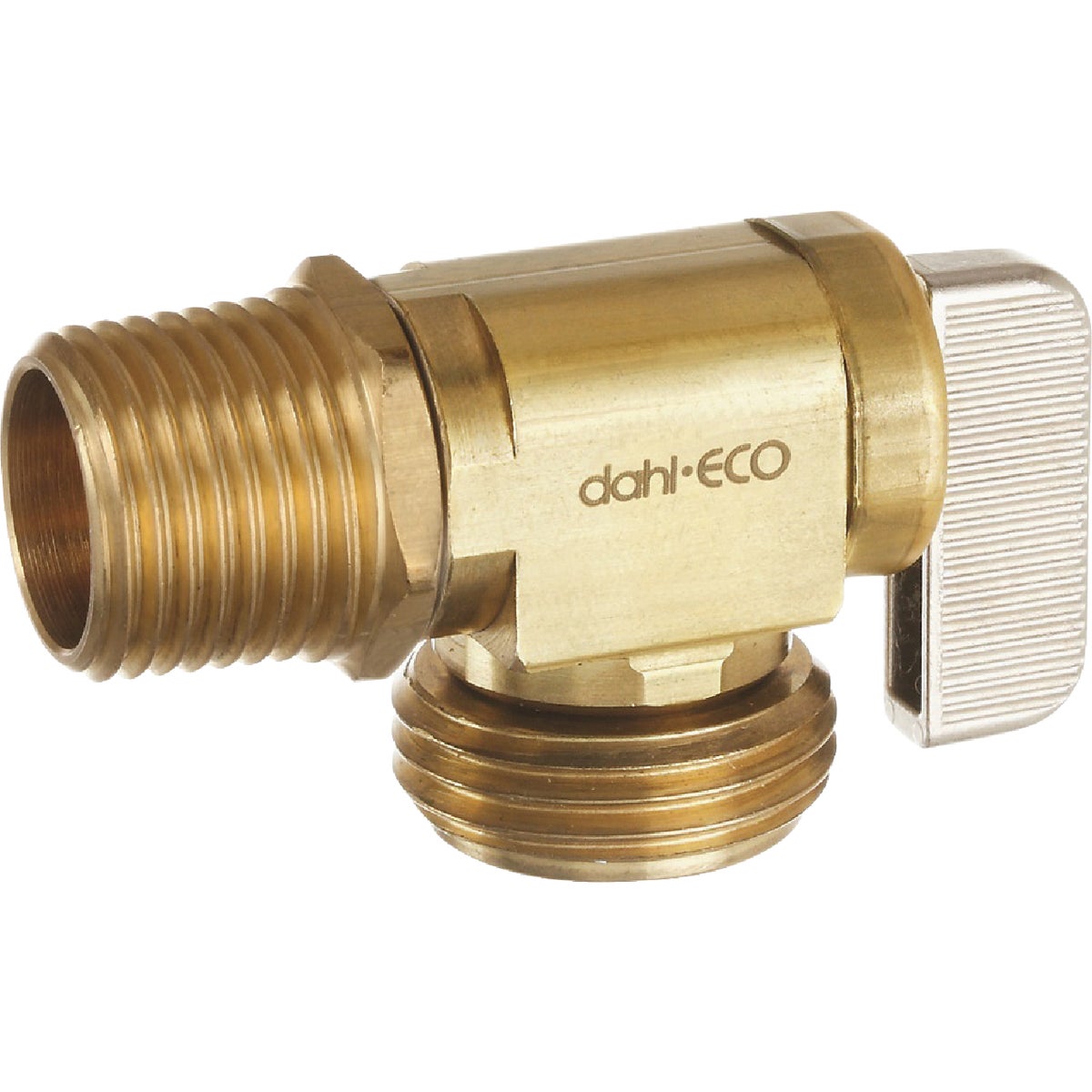 dahl 1/2 In. MIP or 1/2 In. Fem Solder x Male Hose Angle Rough Brass Hose Valve