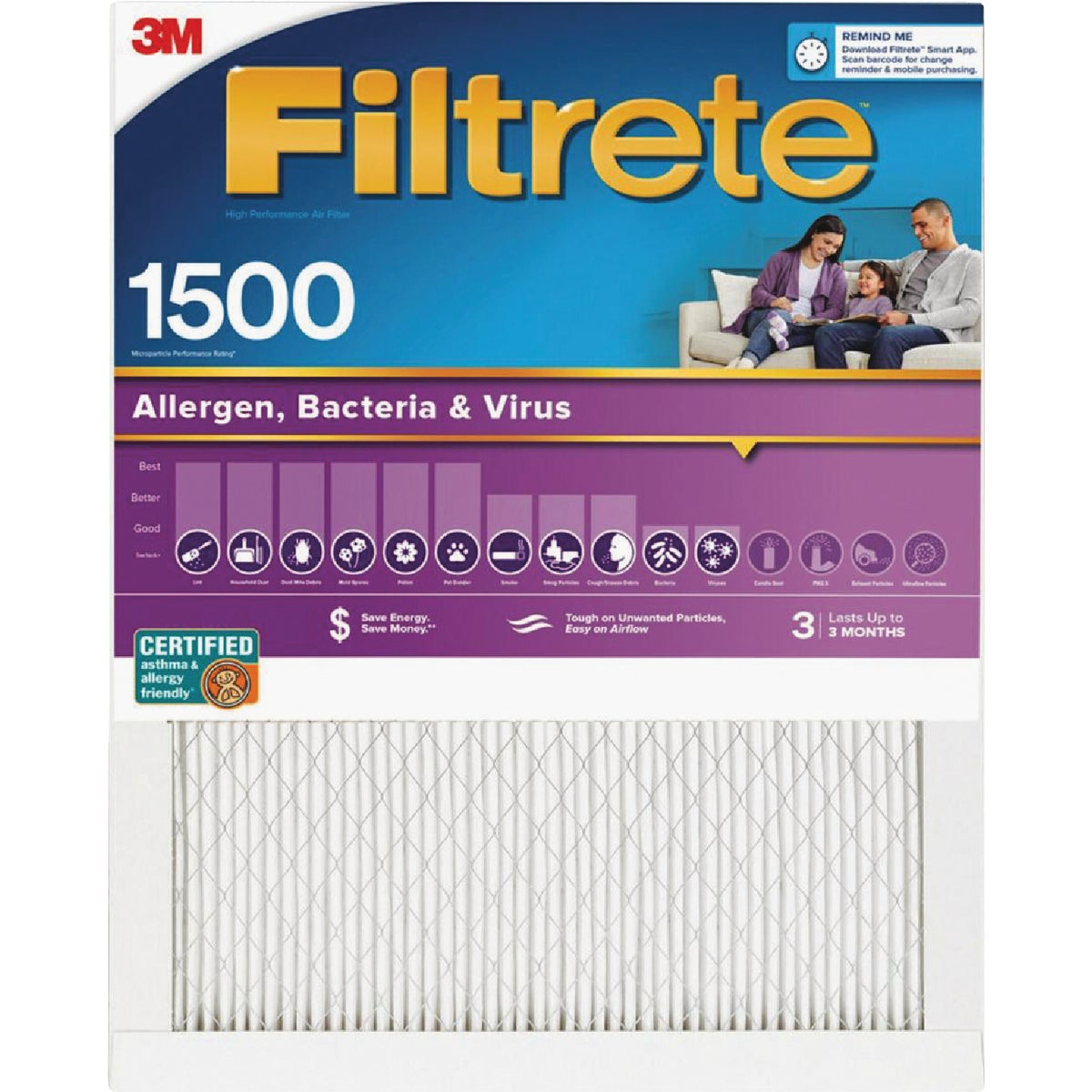 3M Filtrete Ultra Allergen Healthy Living Furnace Filter