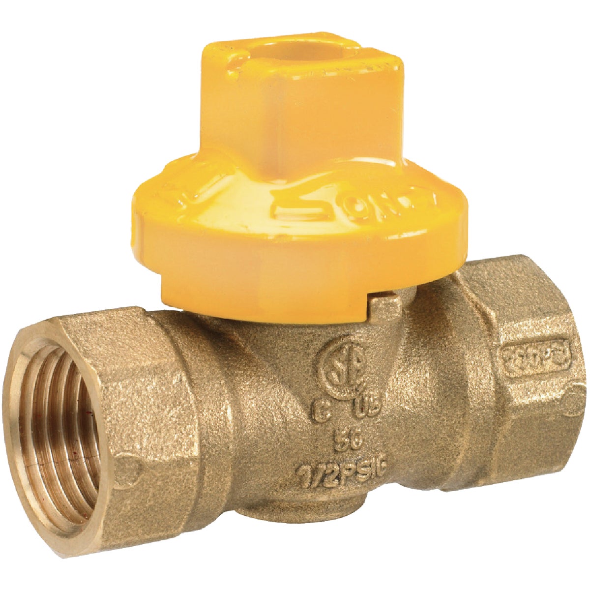 ProLine Brass Gas Ball Valve, 1-Piece Body