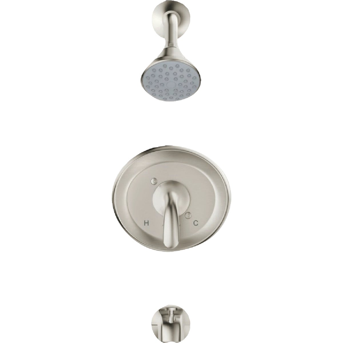 American Standard Cadet Brushed Nickel Single-Handle Lever Tub & Shower Faucet