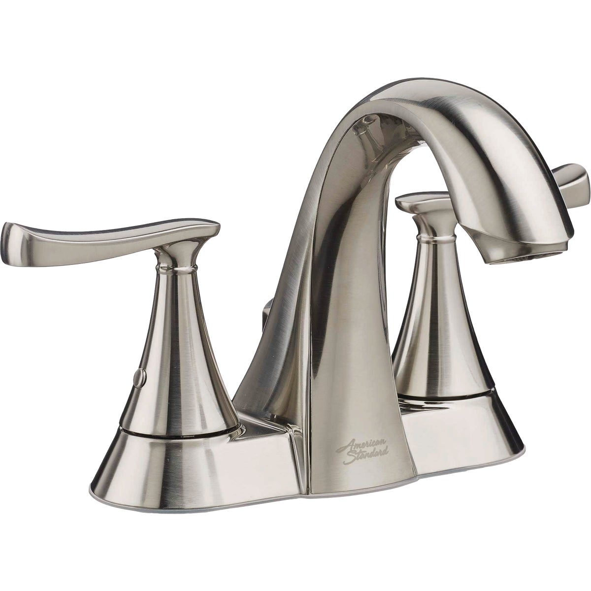 American Standard Chatfield Brushed Nickel 2-Handle Lever 4 In. Centerset Bathroom Faucet with Pop-Up