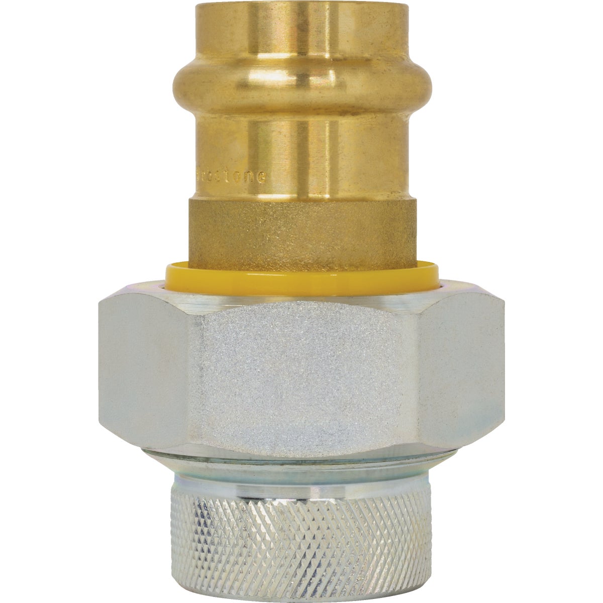 NIBCO 3/4 In. Press x 3/4 In. FIP Brass Sweat Galvanized Dielectric Union