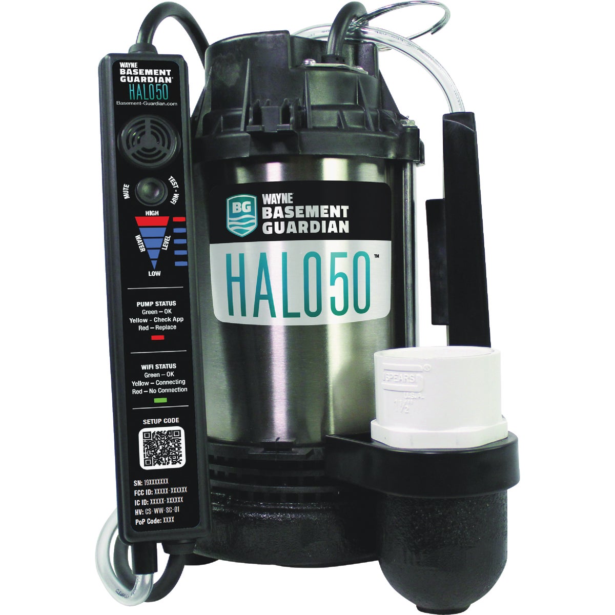 Wayne Basement Guardian HALO 1/2 HP 120V Smart Sump Pump