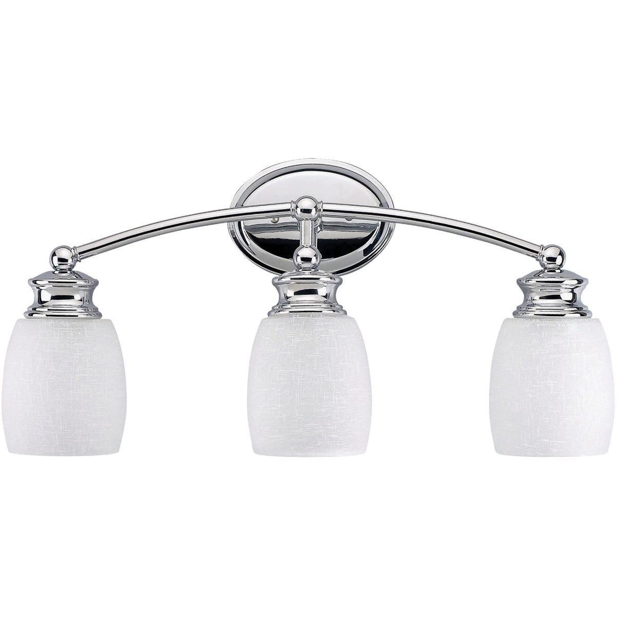 Home Impressions Palms 3-Bulb Chrome Vanity Bath Light Bar