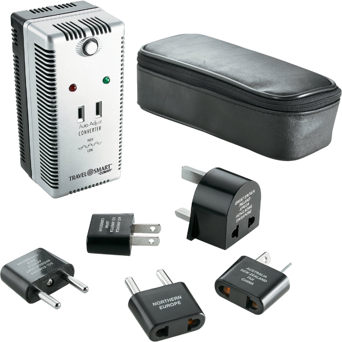 Conair Travel Smart 2000W Auto Adjust Foreign to US Voltage Converter Set