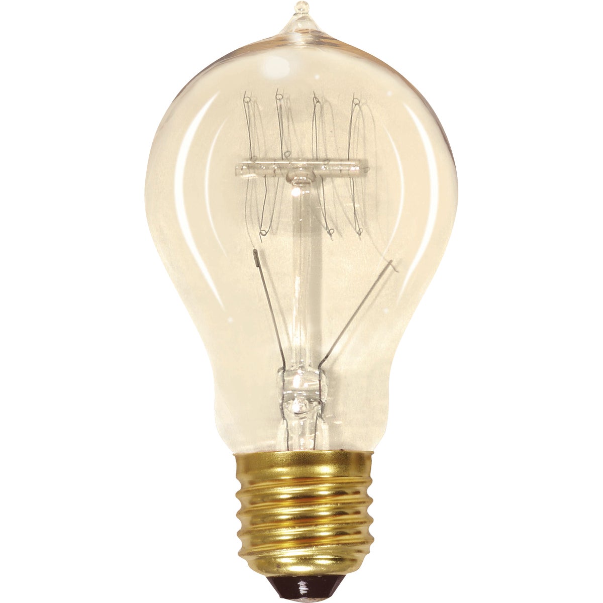 Satco 60W Clear Medium Edison A19 Incandescent Vintage Light Bulb