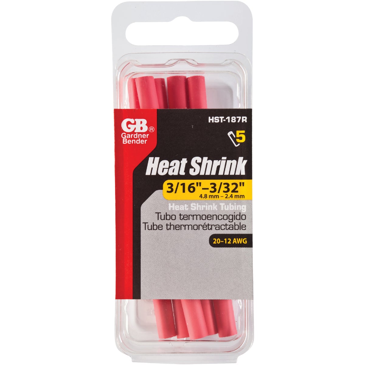 Gardner Bender Thin-Wall Polyolefin 3/16 In. x 4 In. Heat Shrink Tubing