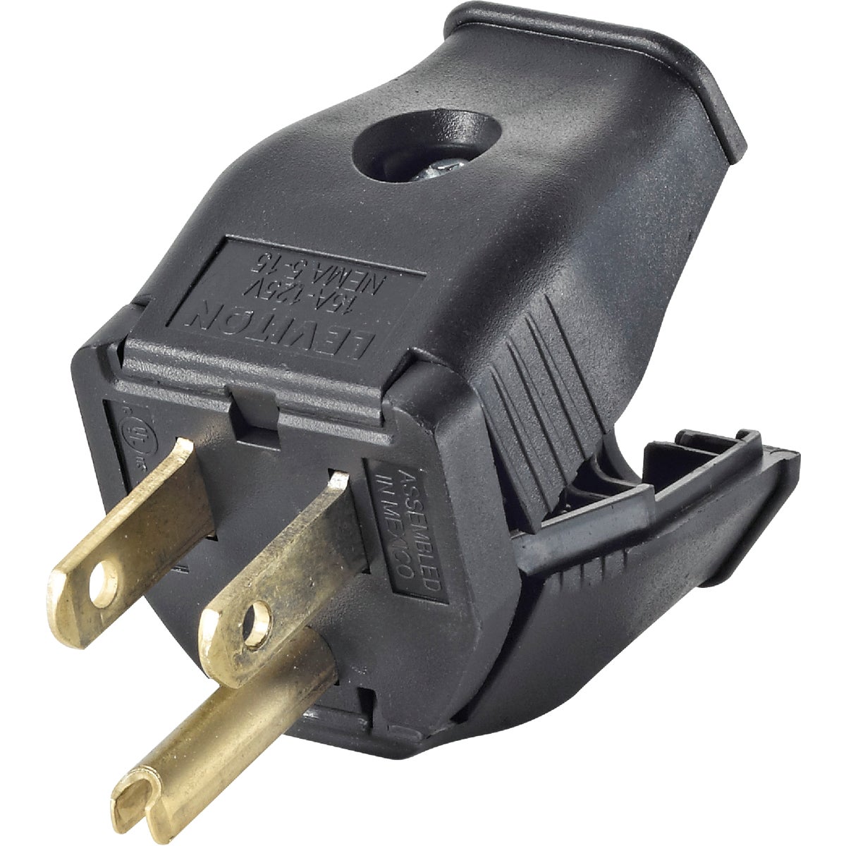 Leviton Clamp Tight Grounding Cord Plug