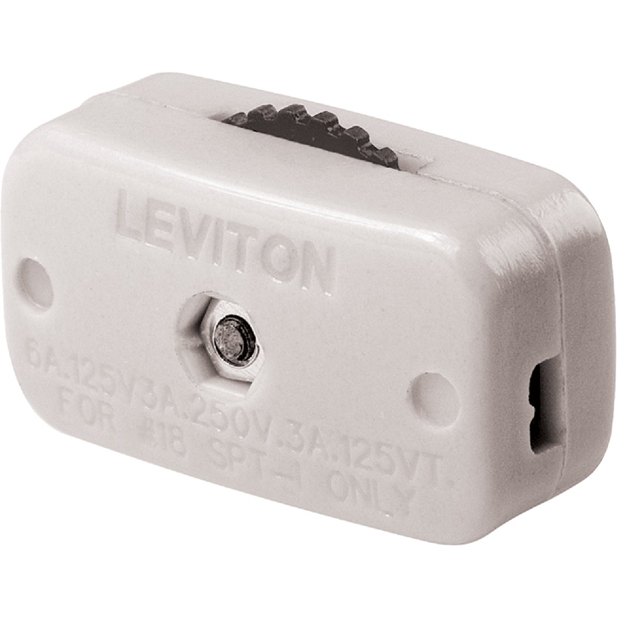 Leviton 3A/6A White Dial Cord Switch
