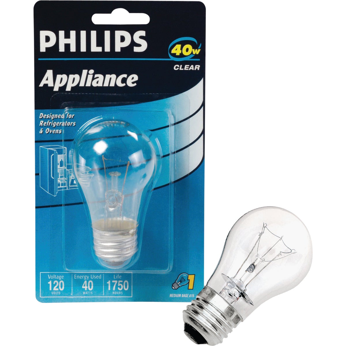 Philips A15 Incandescent Appliance Light Bulb