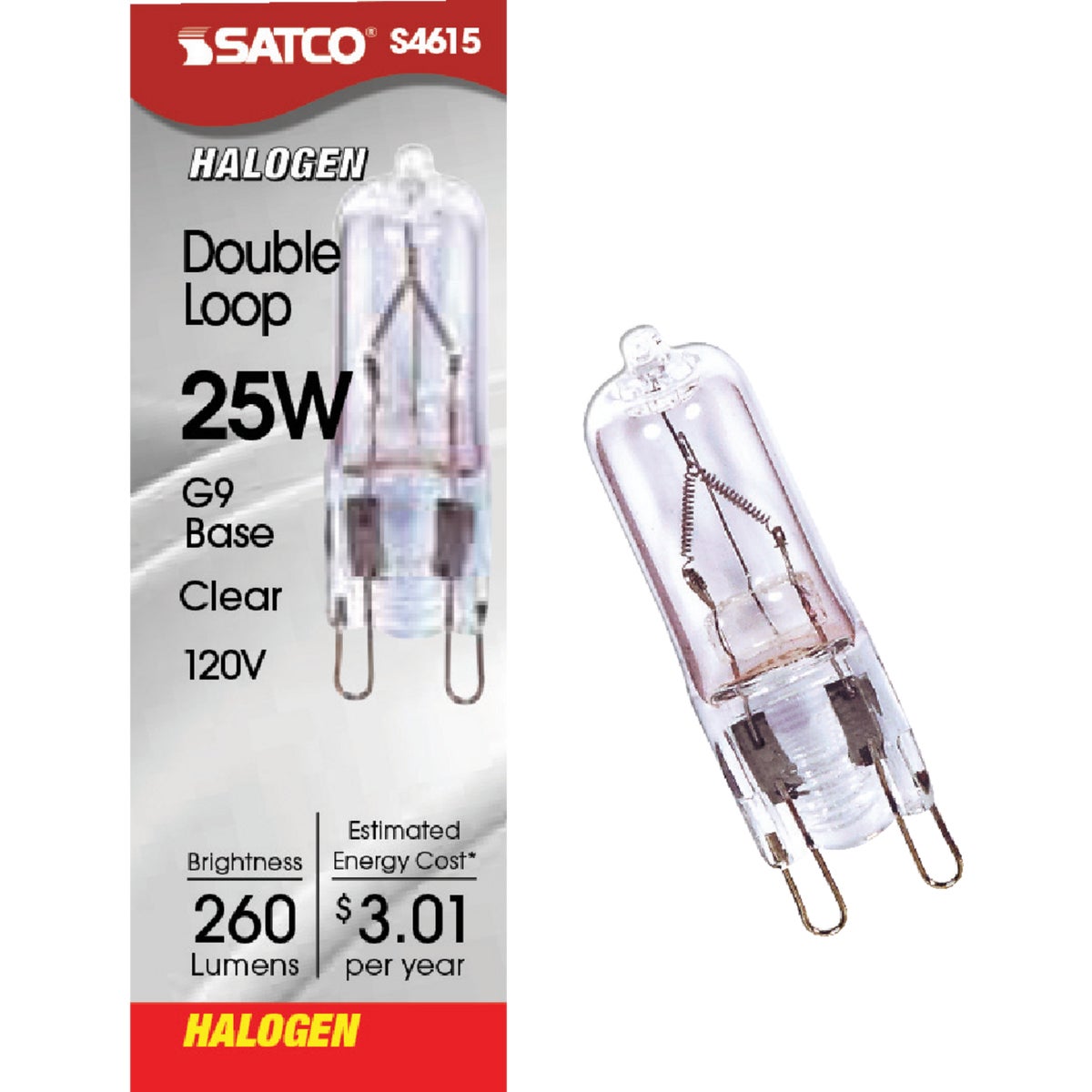 Satco T4 Double Loop Halogen Special Purpose Light Bulb