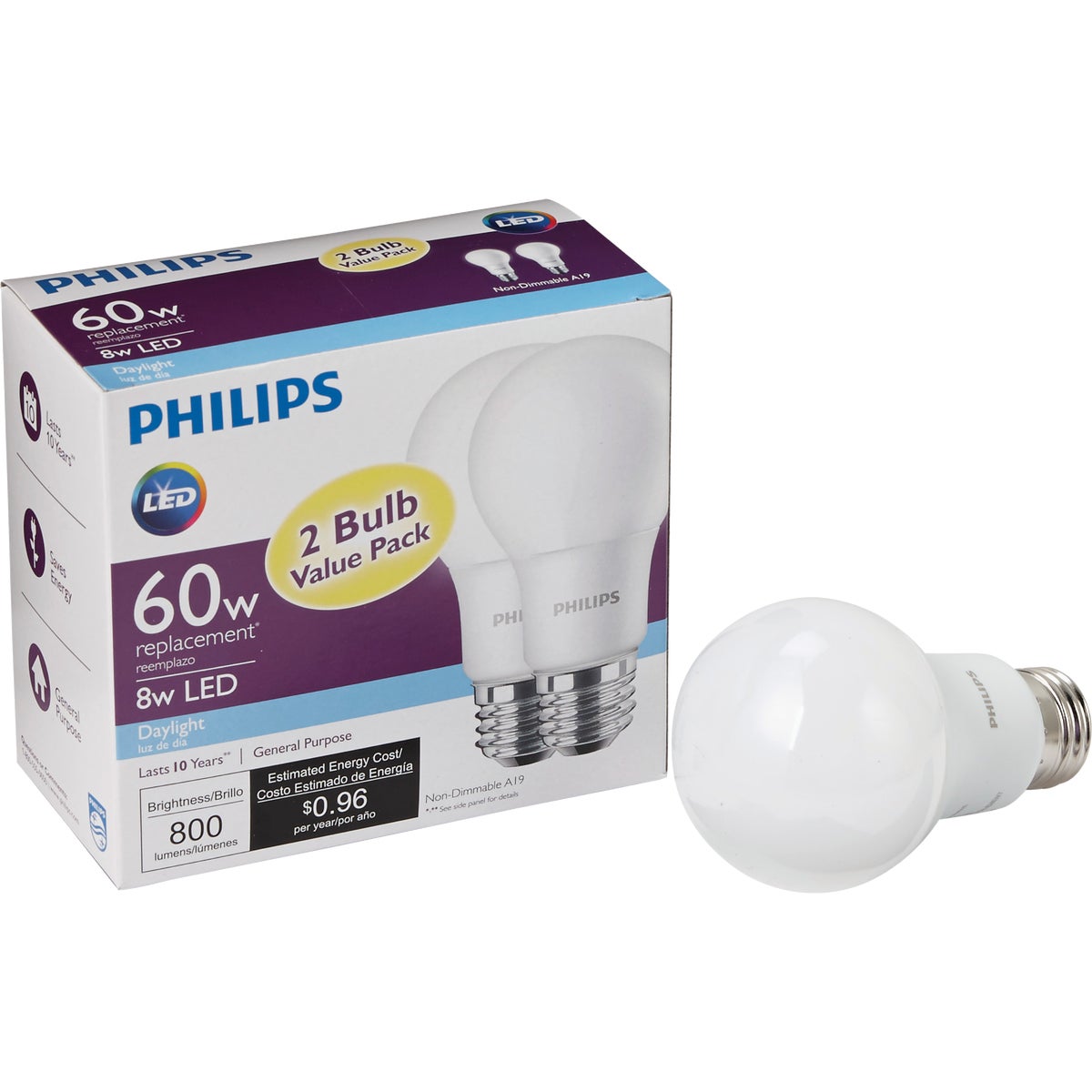 Philips A19 Medium LED Light Bulb