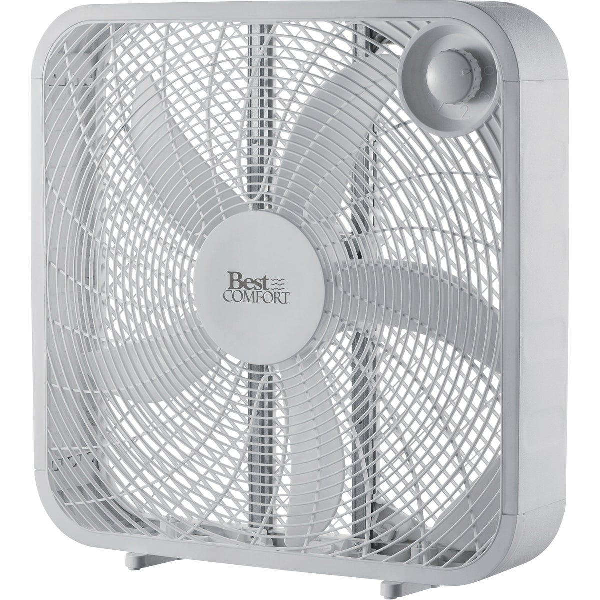 Best Comfort 20 In. 3-Speed White Box Fan