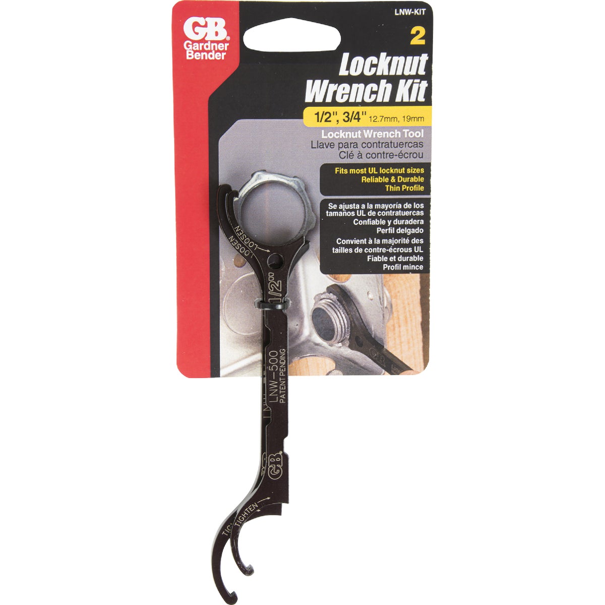 Gardner Bender Locknut Wrench Kit (2-Piece)
