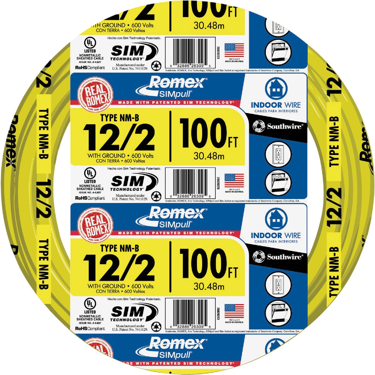 Romex 12/2 NMW/G Electrical Wire
