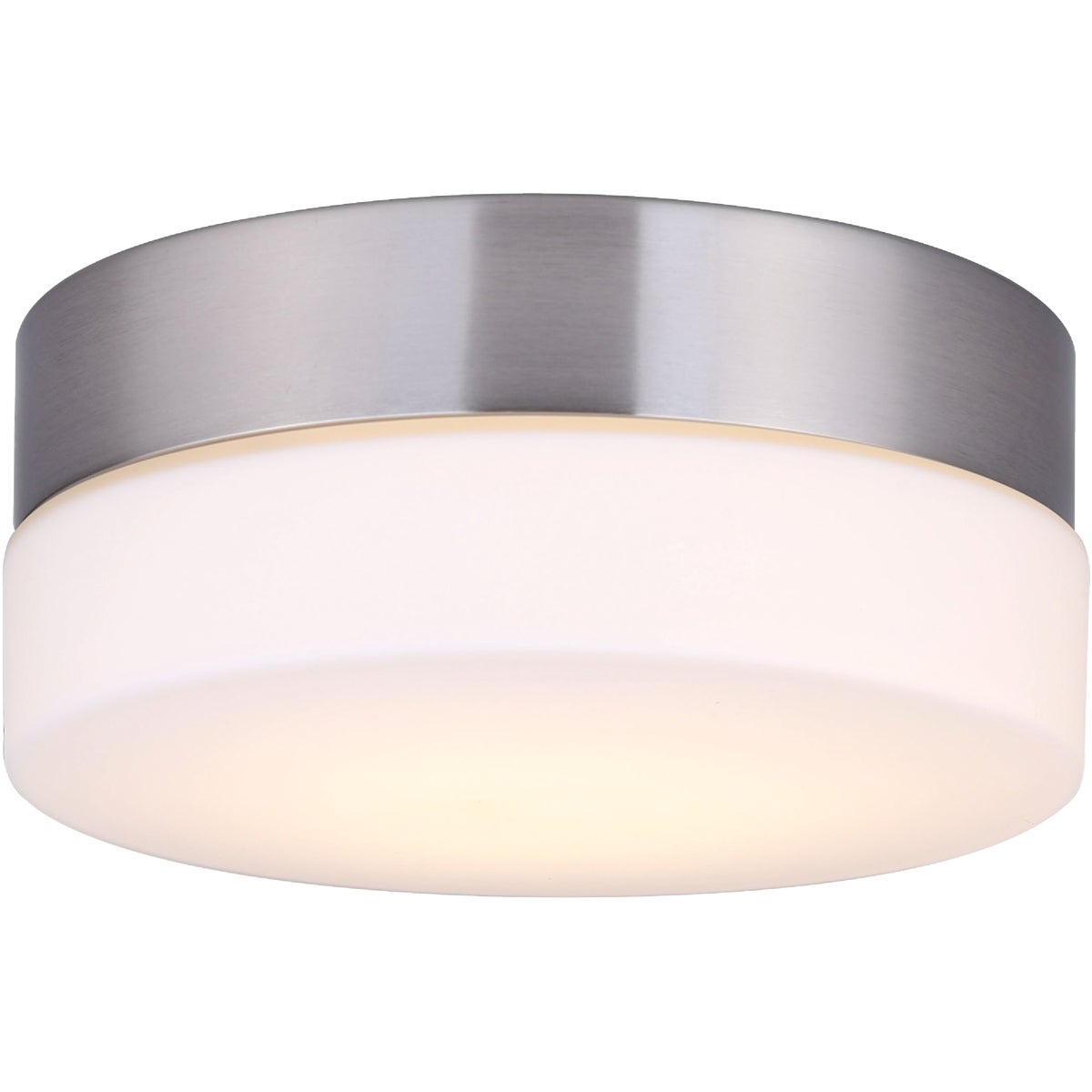 Canarm Jax 7-1/8 In. Brushed Nickel LED Flush Mount Light Fixture