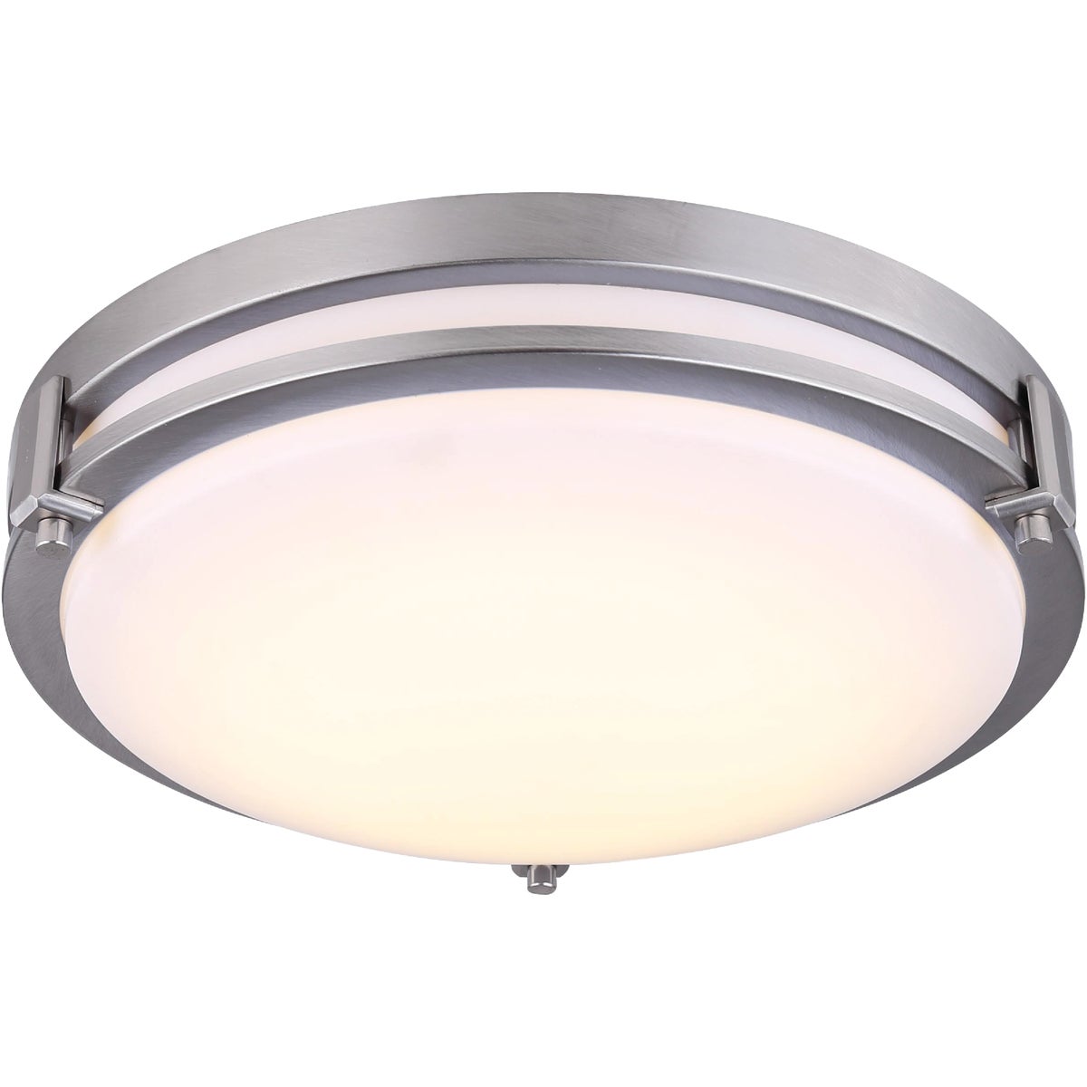 Canarm Gilda 12-1/2 In. Brushed Nickel LED Flush Mount Light Fixture