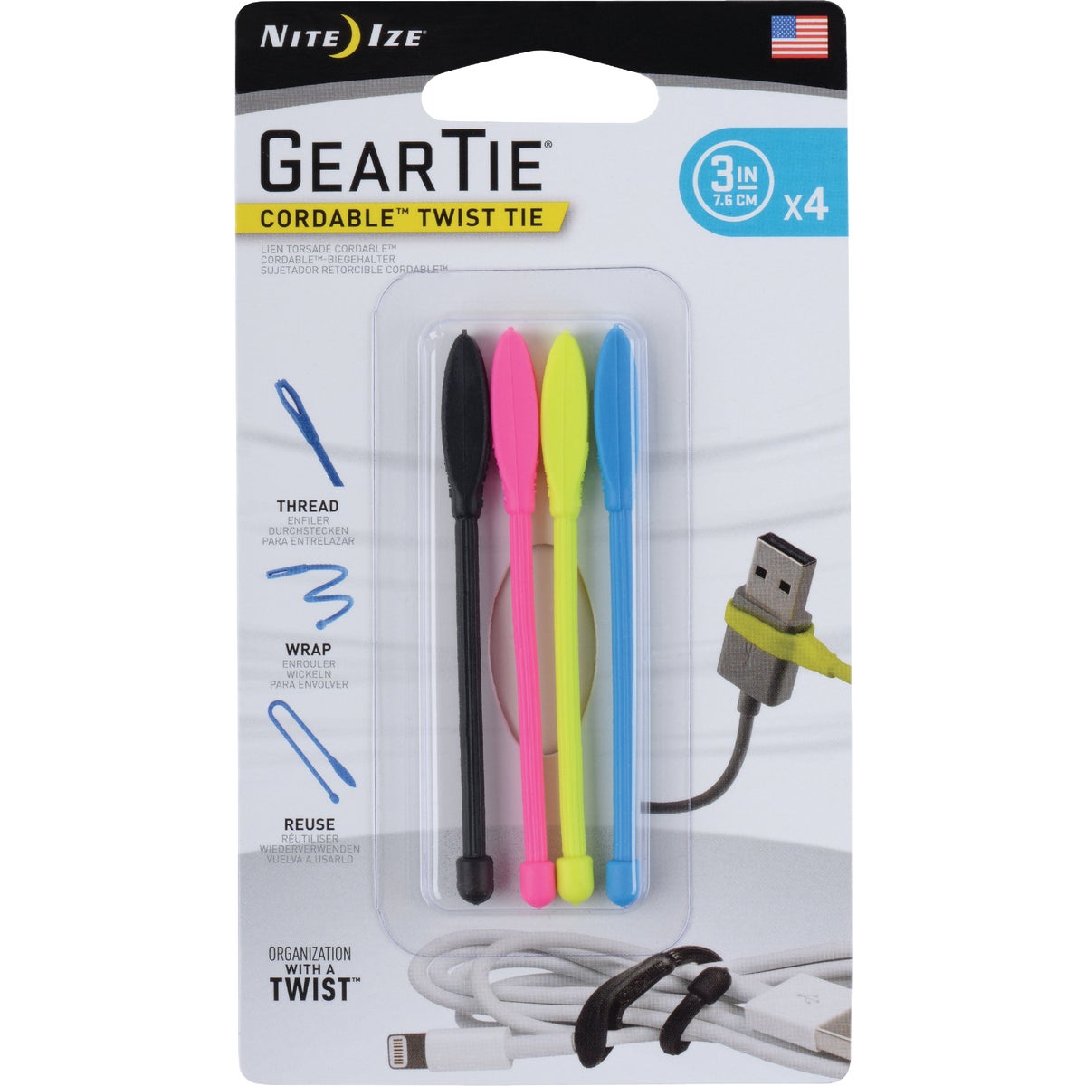 Nite Ize Gear Tie Cordable Twist Tie