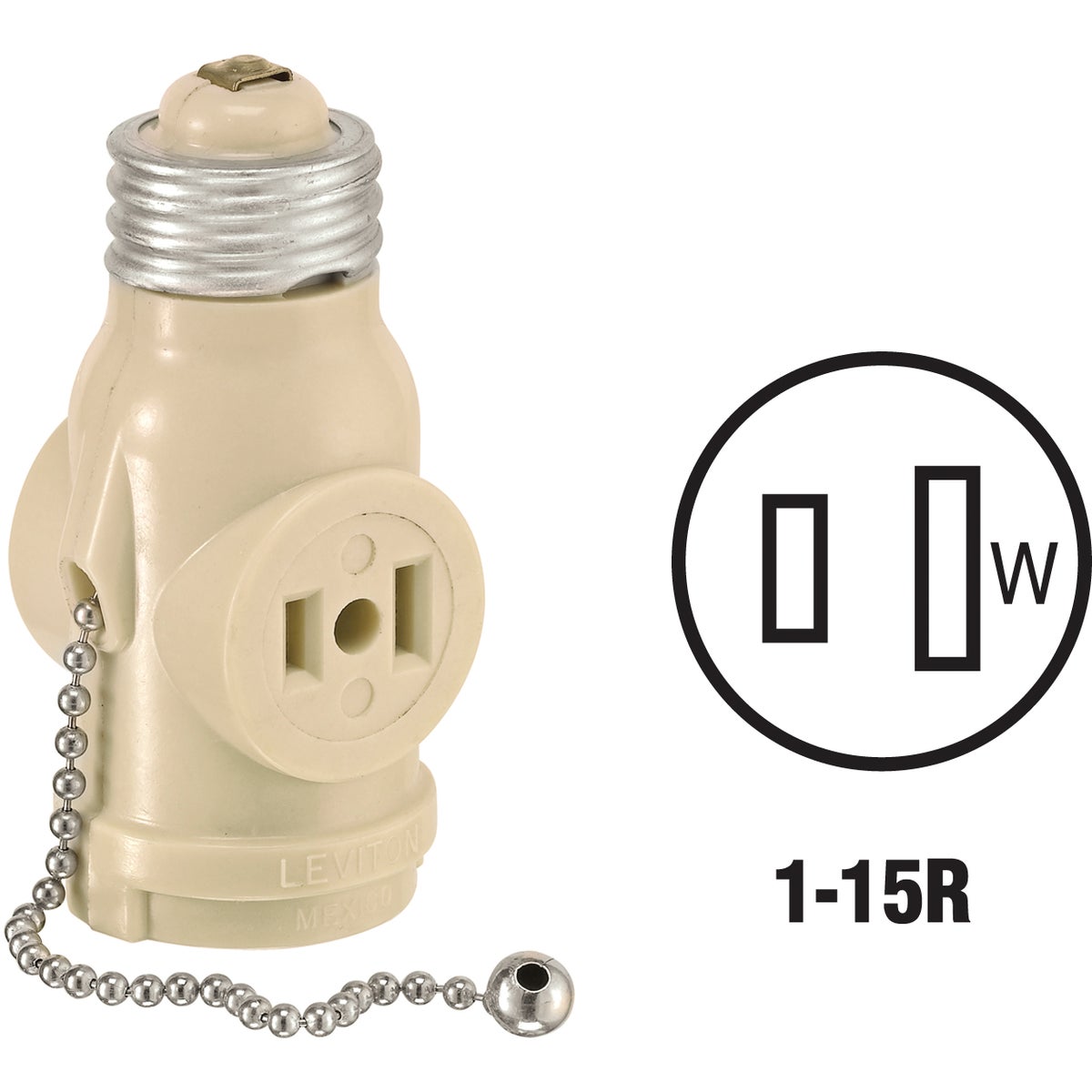 Leviton Pull Chain Socket Adapter