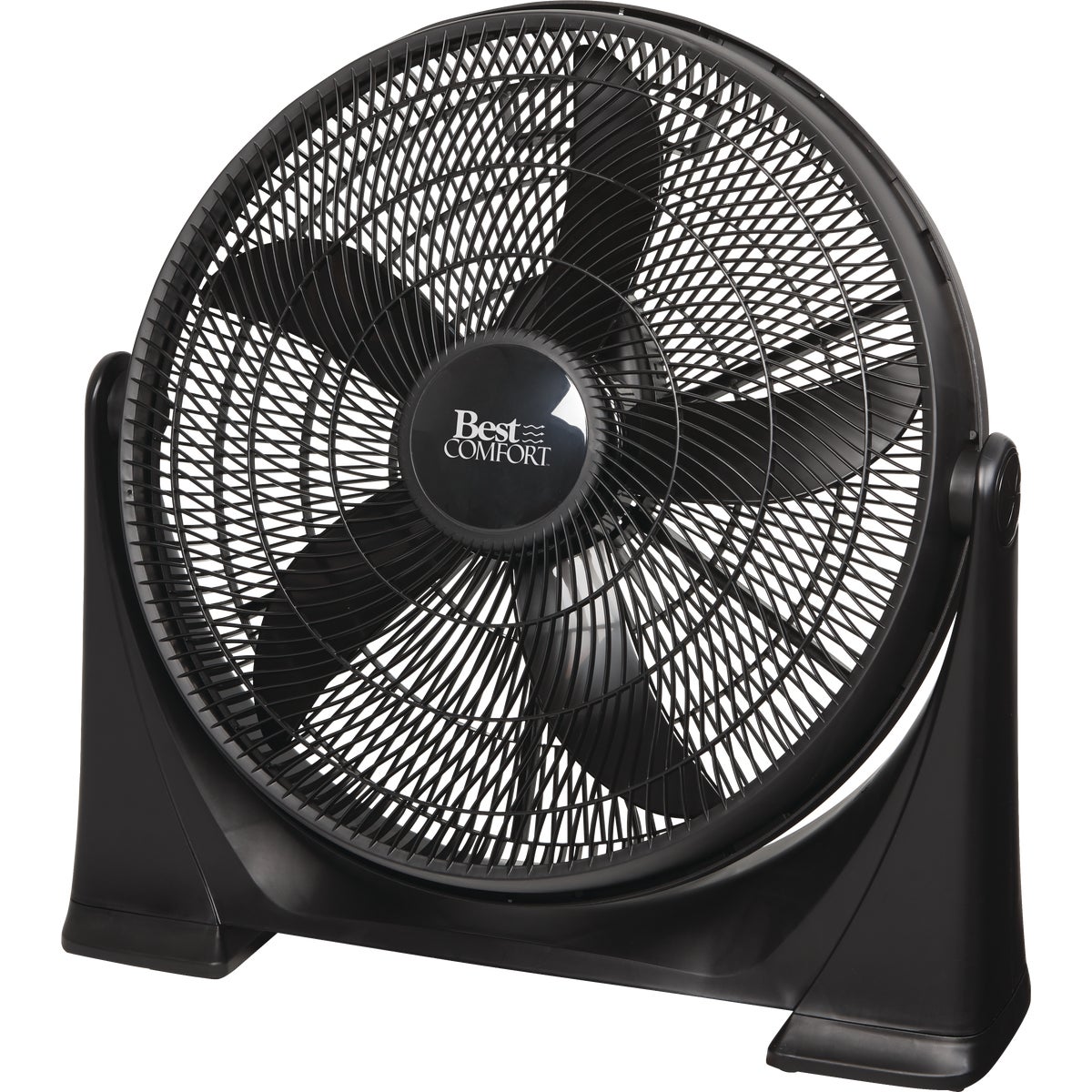 Best Comfort 20 In. 3-Speed Black Floor Fan