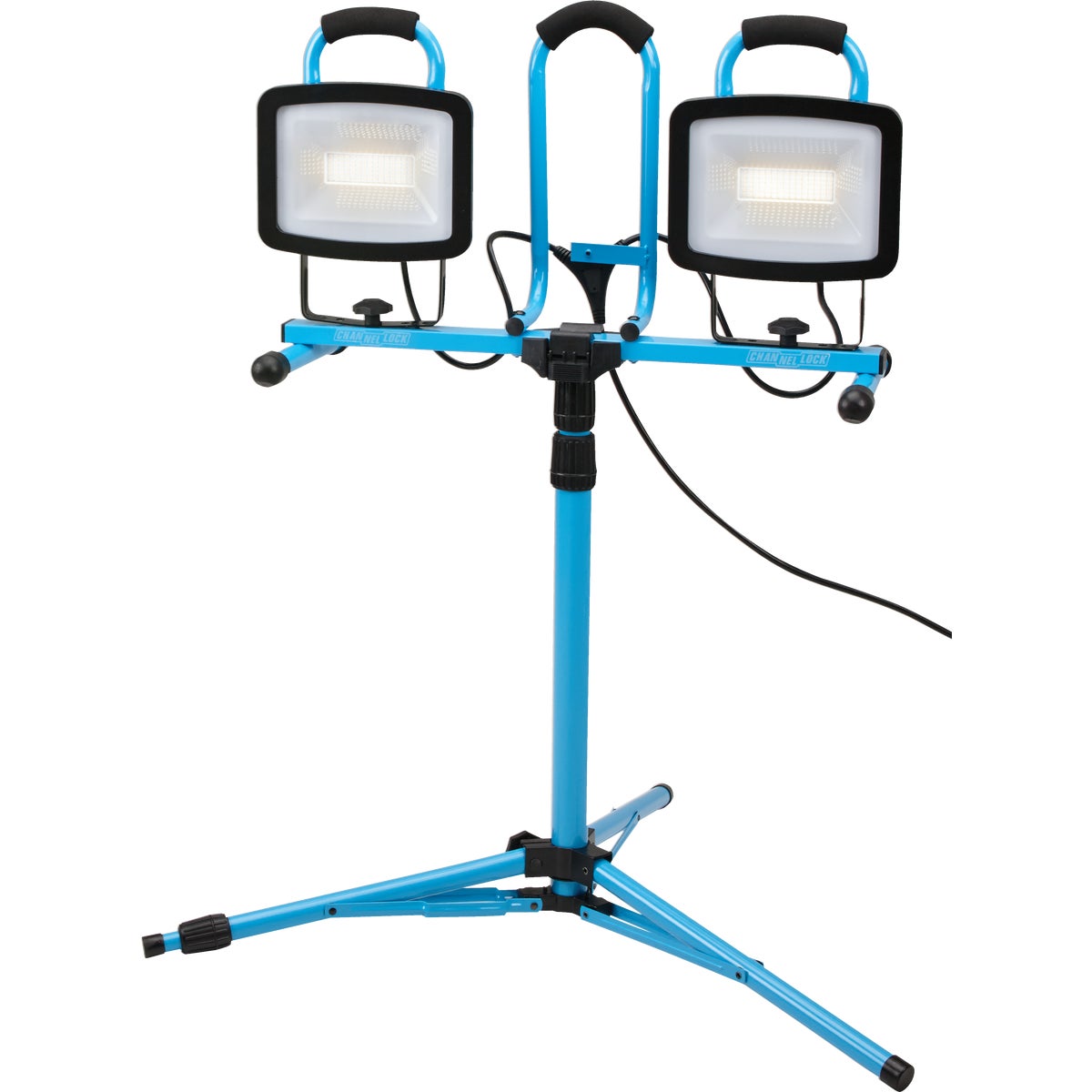 Channellock 13,200 Lm. LED Twin Head Tripod Stand-Up Work Light