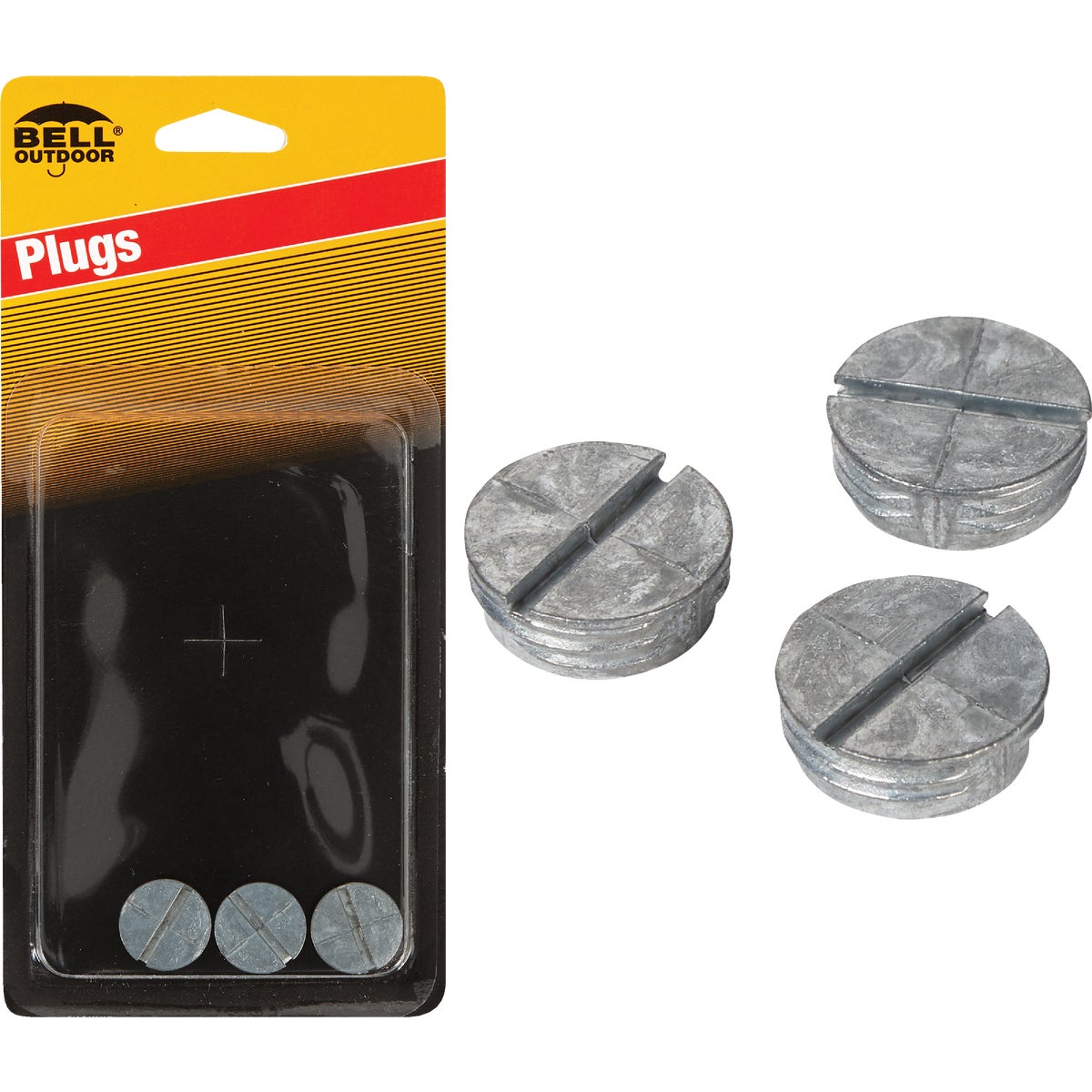 Bell 1/2 In. Gray Closure Plug (3-Pack)