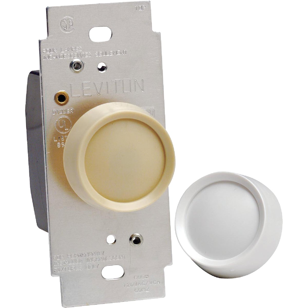 Leviton Universal Push On-Off Rotary Dimmer Switch