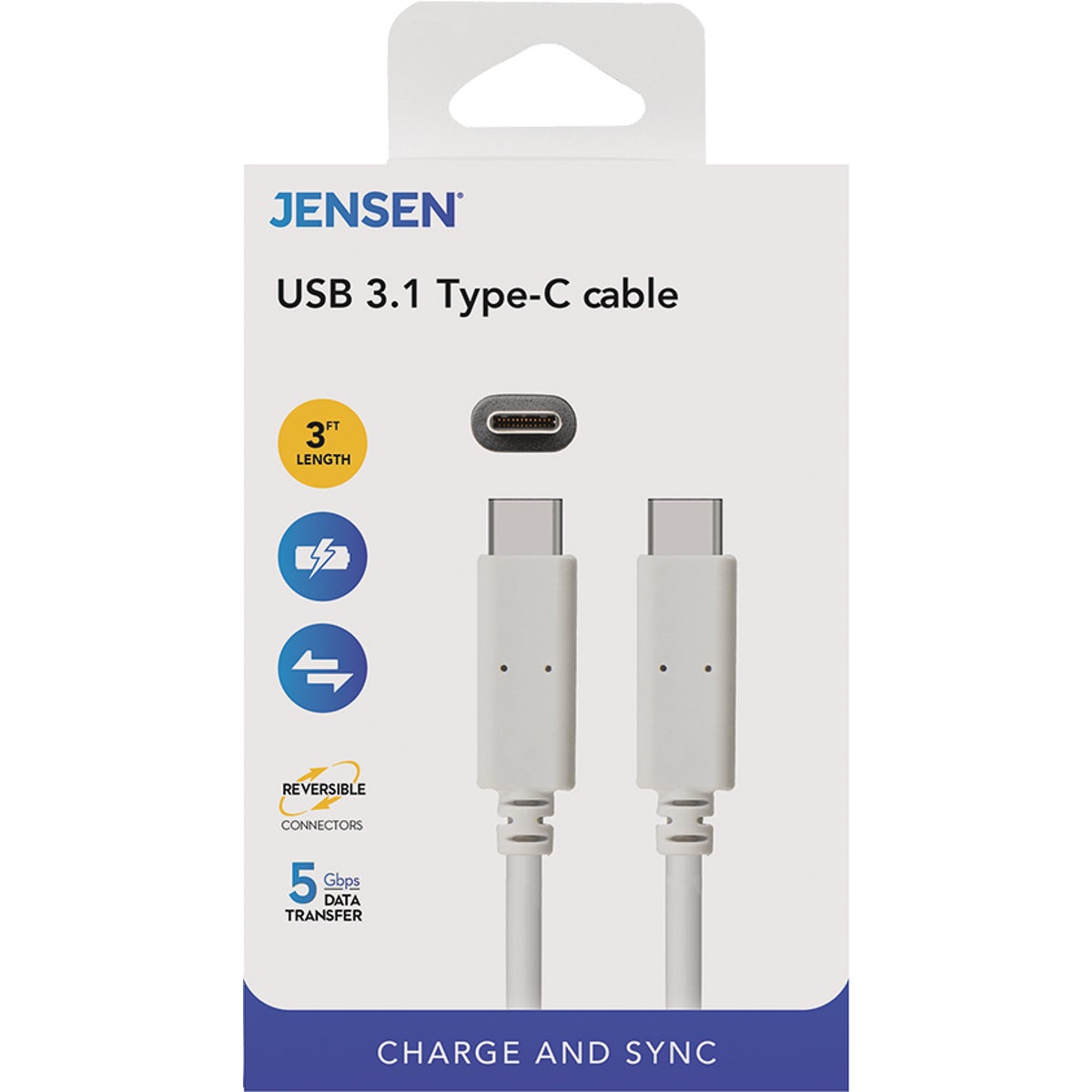 RCA USB 3.1 Type-C Charging & Sync Cable