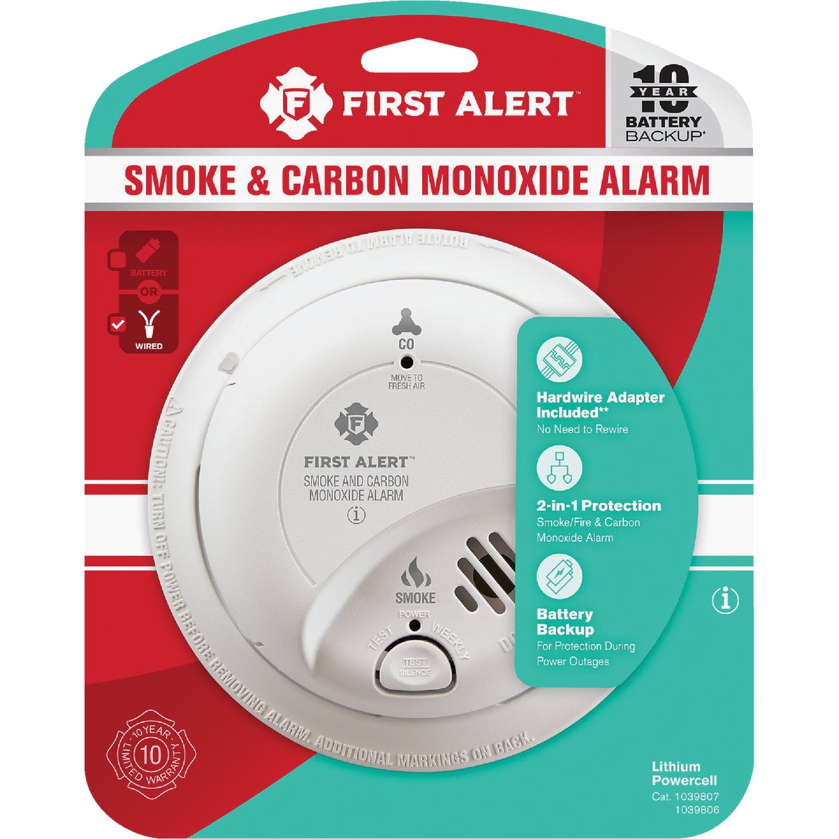 First Alert Hardwired Carbon Monoxide/Smoke Alarm