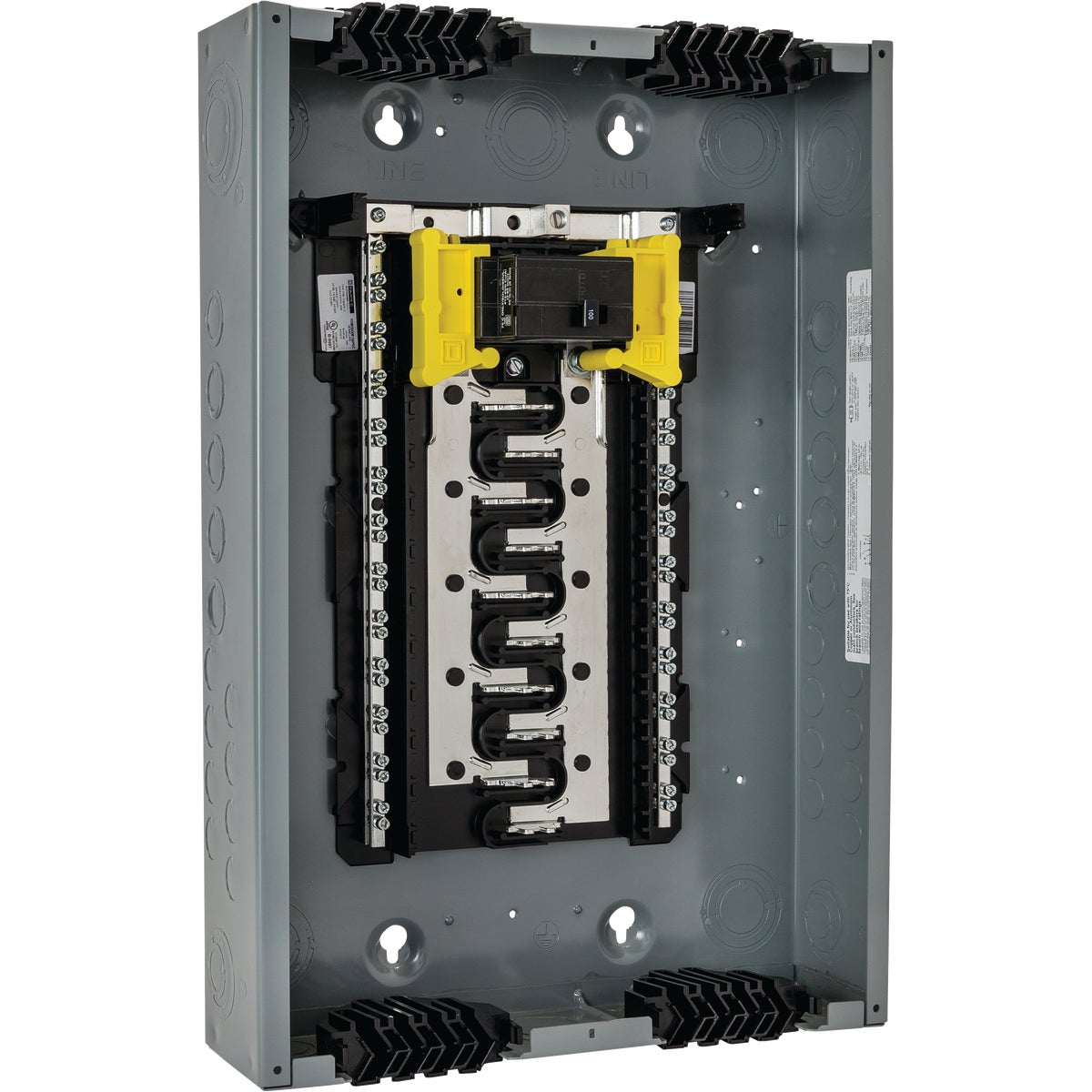 Square D Homeline Qwik-Grip 100A Main Breaker Plug-On Neutral Load Center