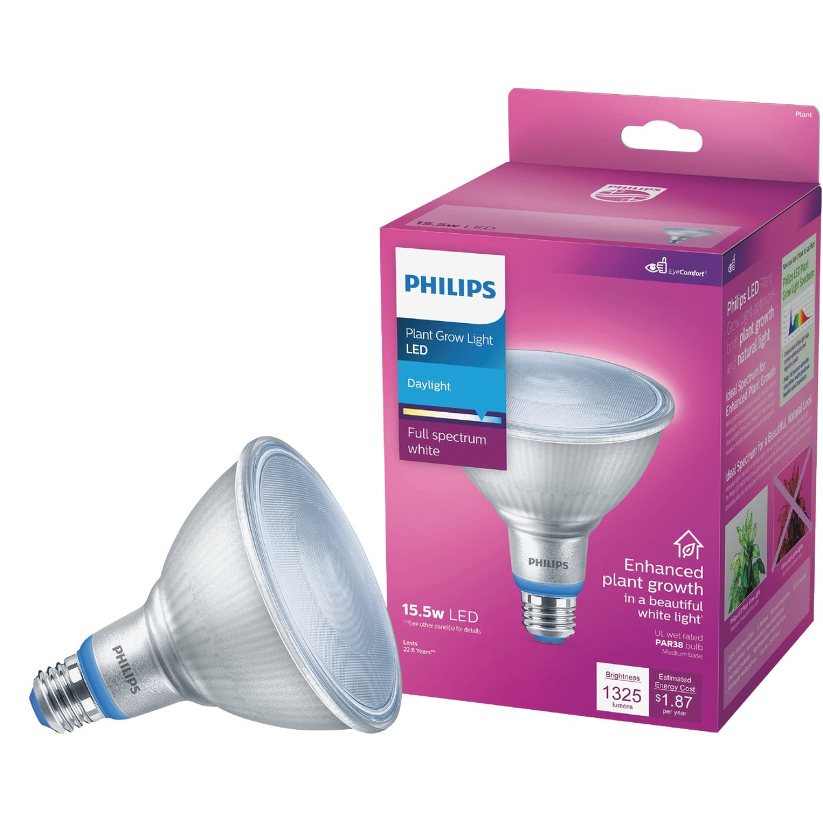 Philips 120W Equivalent Daylight PAR38 Medium LED Plant Floodlight Light Bulb