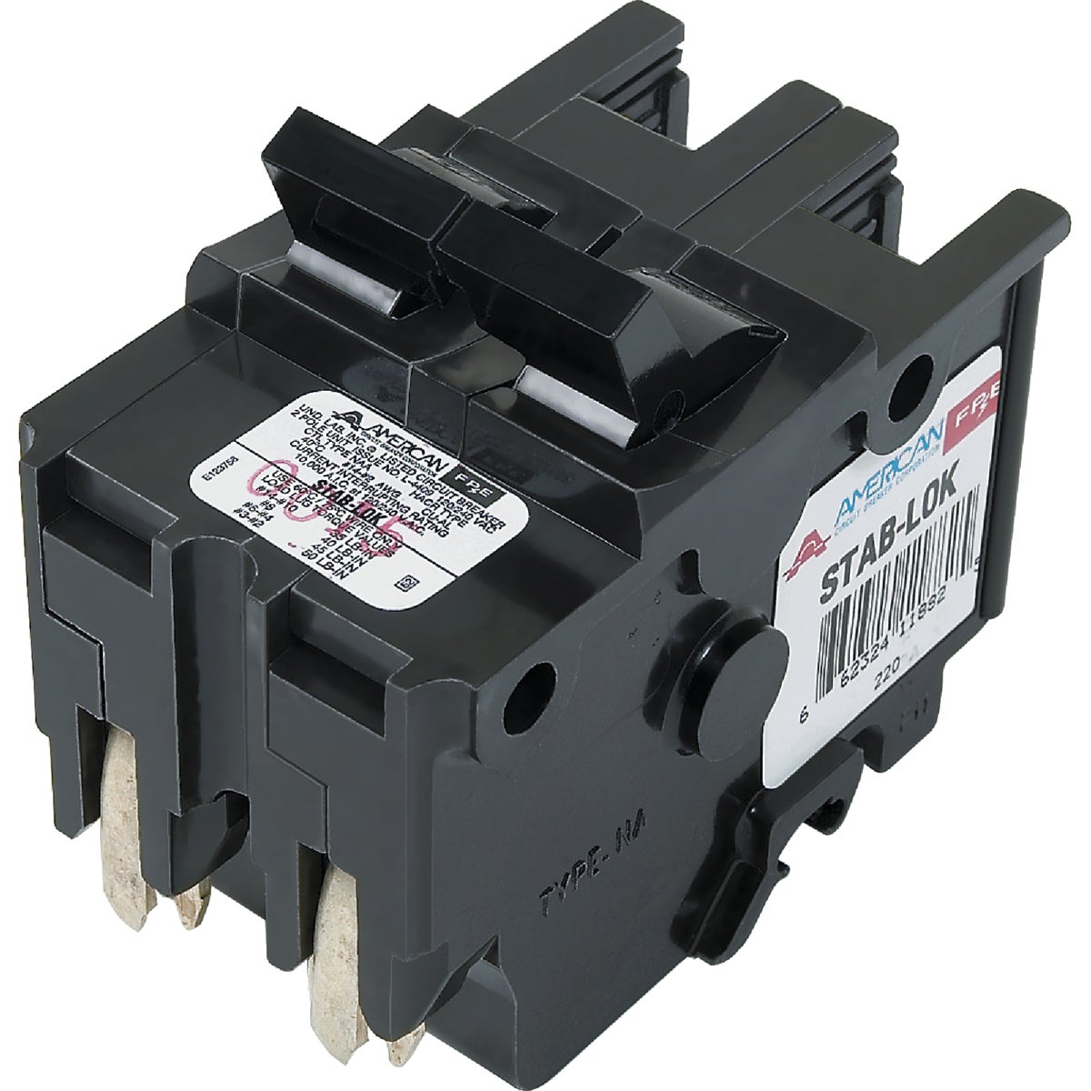 Connecticut Electric 60A Double-Pole Standard Trip Packaged Replacement Circuit Breaker For Federal Pacific