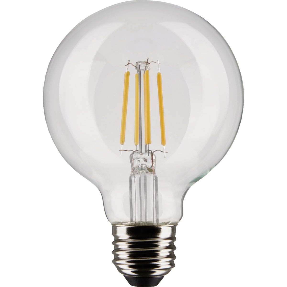 Satco Nuvo 40W Equivalent Warm White G25 Medium Clear LED Decorative Light Bulb (2-Pack)