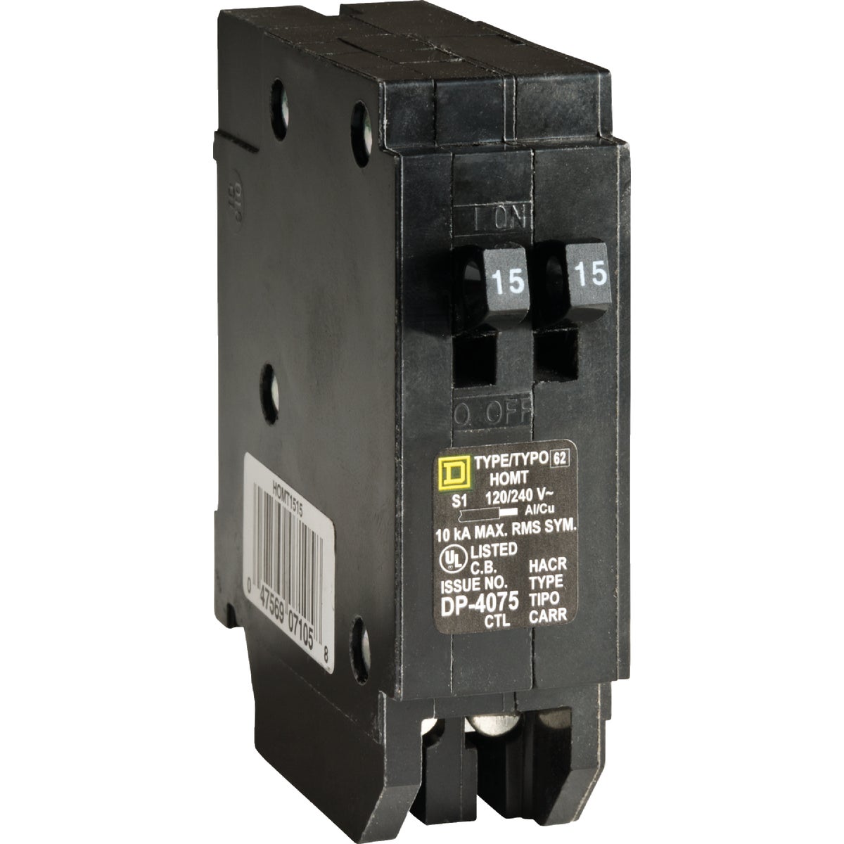 Square D Homeline Single-Pole Tandem Circuit Breaker