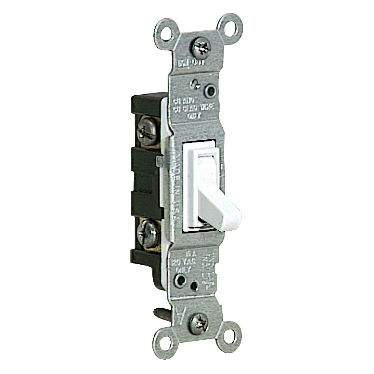 Leviton Toggle Single Pole Grounded Switch