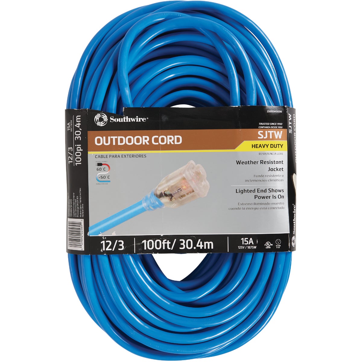 Coleman Cable ColdFlex 100 Ft. 12/3 Cold Weather Extension Cord