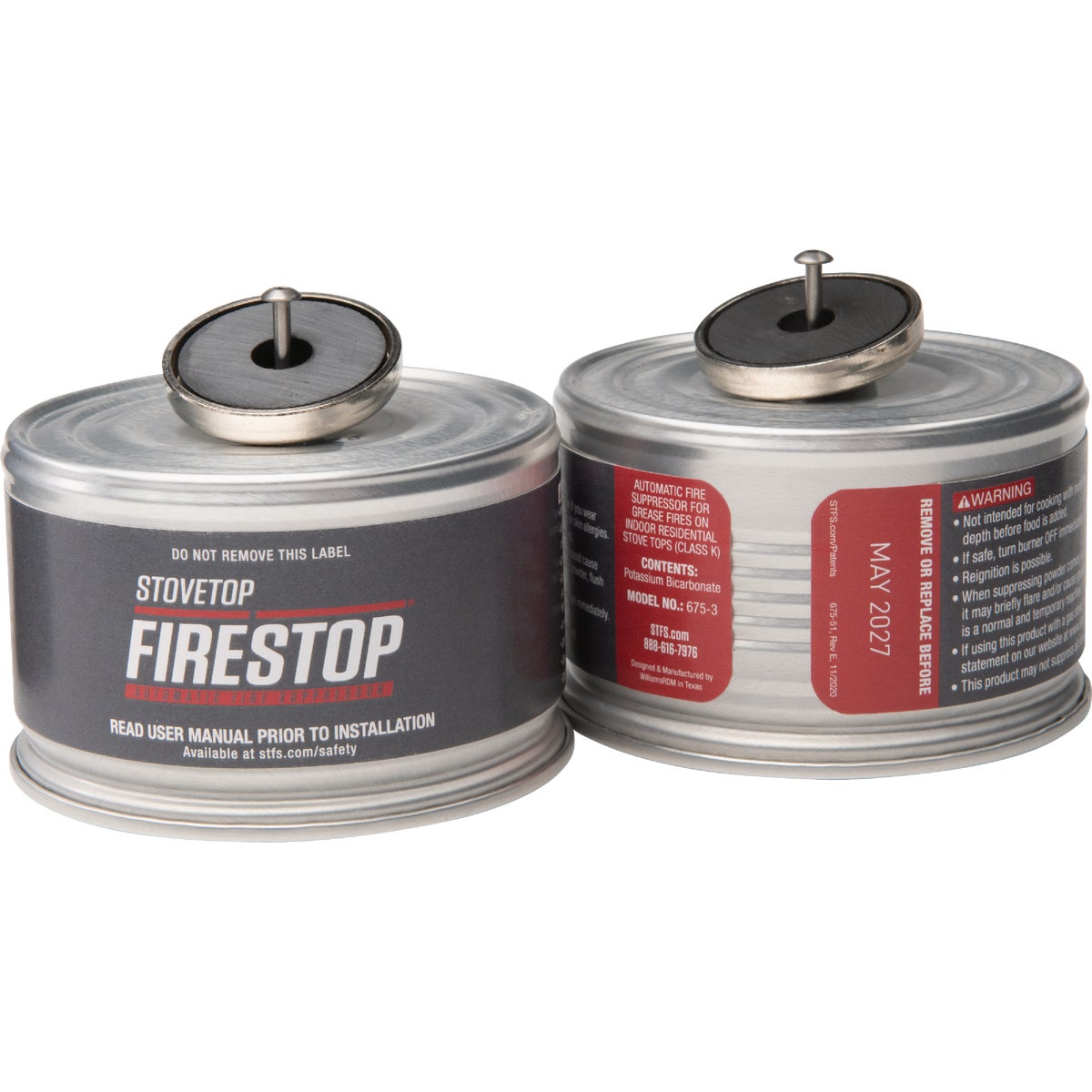 StoveTop FireStop Automatic Cooktop Rangehood Fire Suppressor