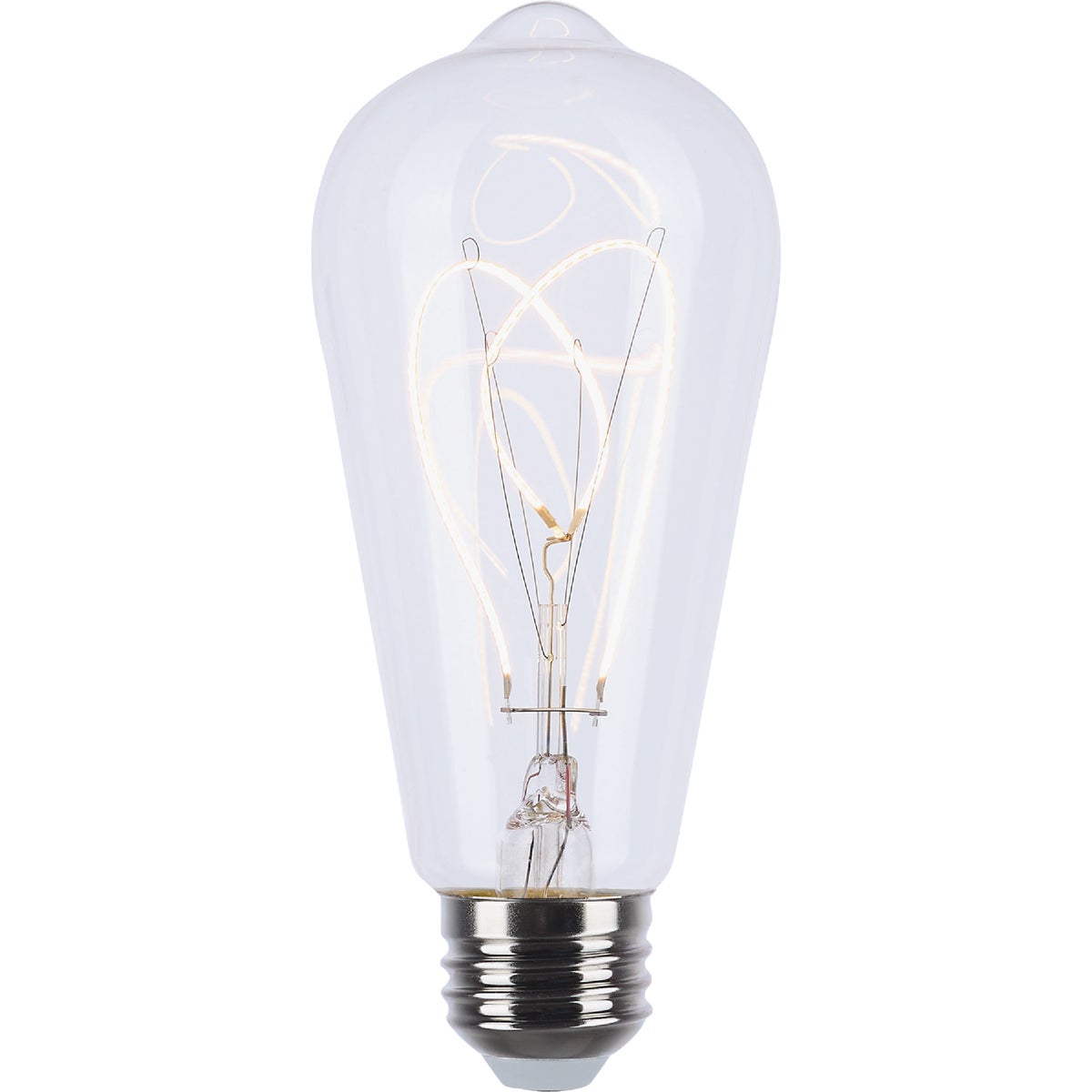 Satco Reminiscent 6W ST19 Loop Medium Base Flex Gray Filament LED Bulb