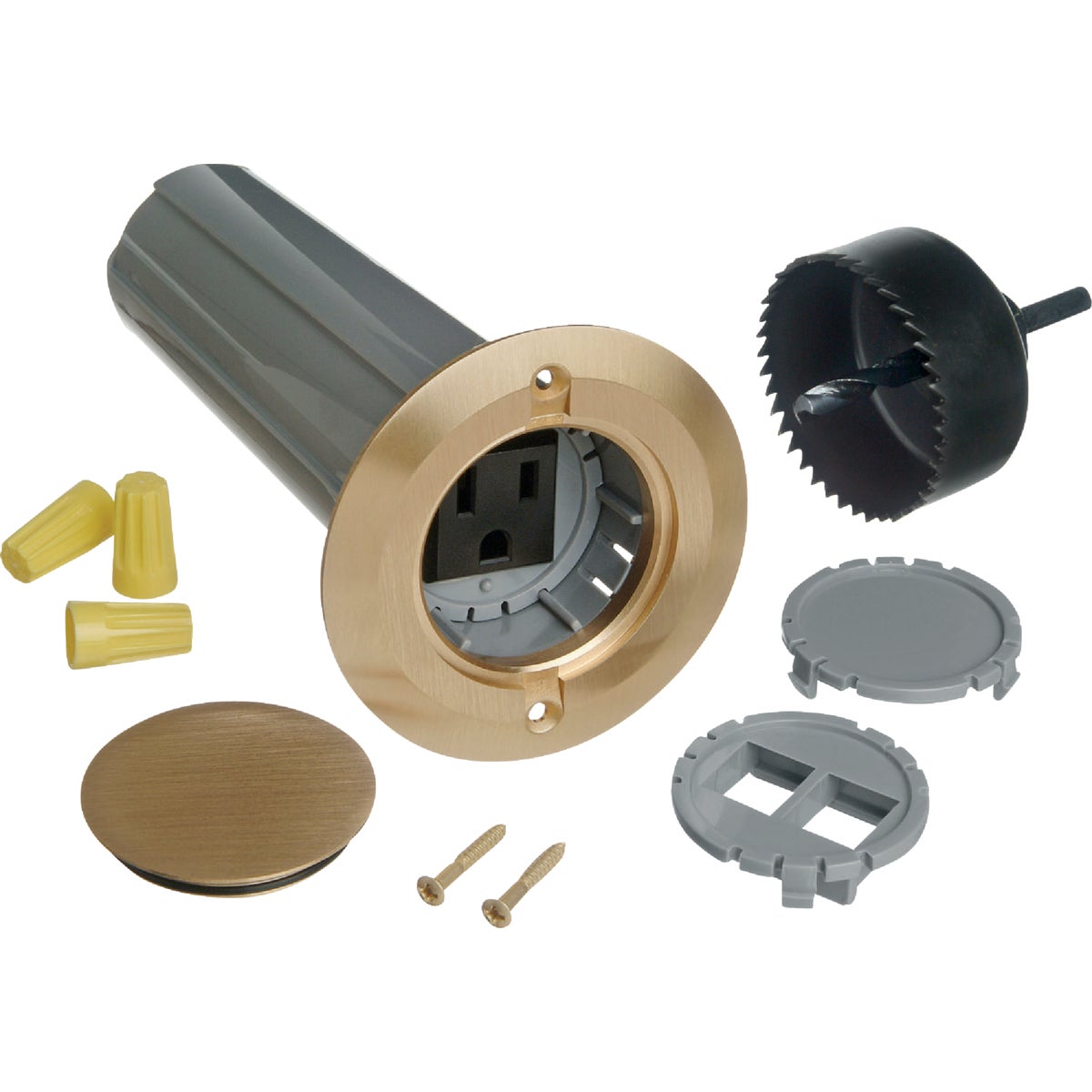 Steel City Drop-In Floor Box Outlet Kit
