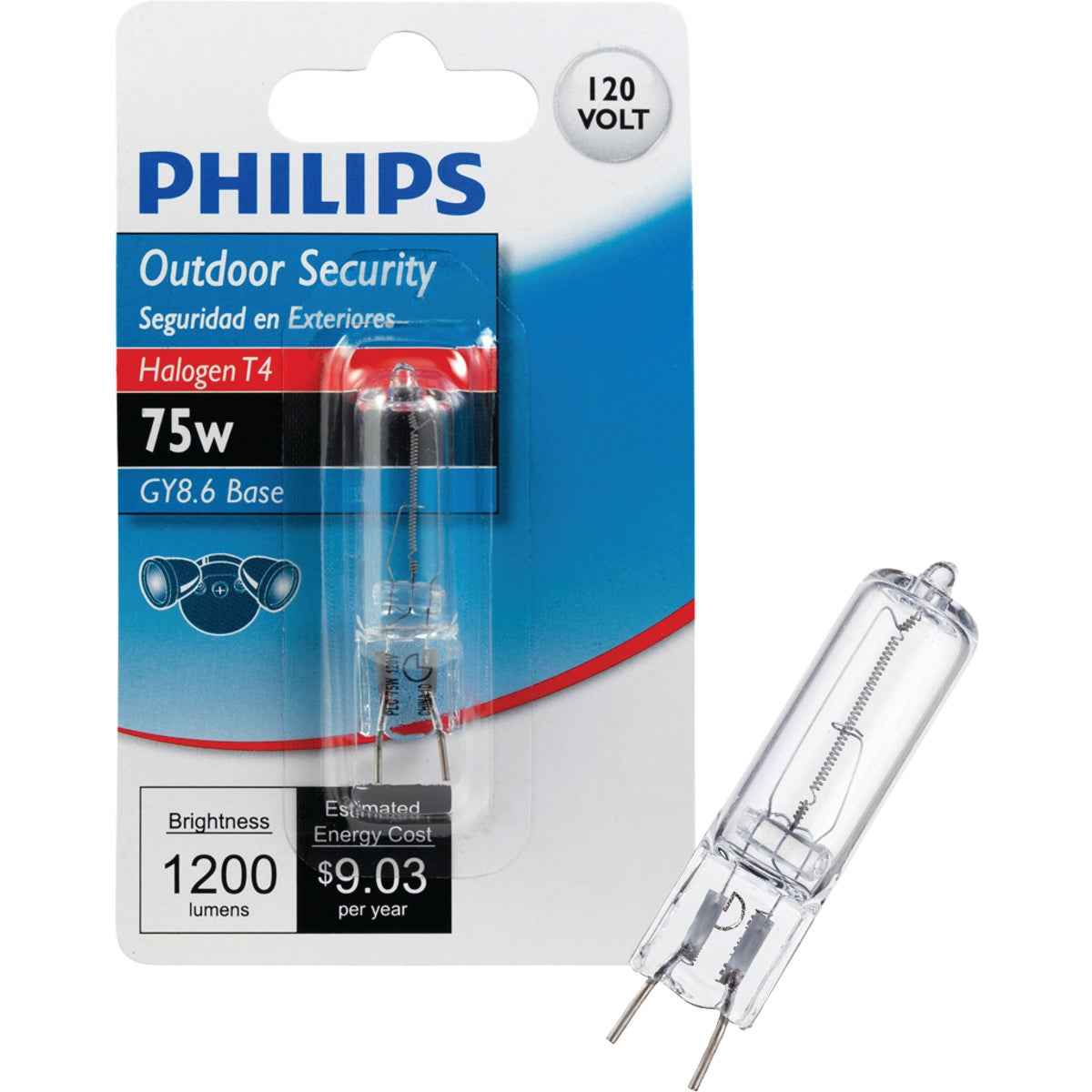 Philips T4 120V GY8.6 Halogen Special Purpose Light Bulb
