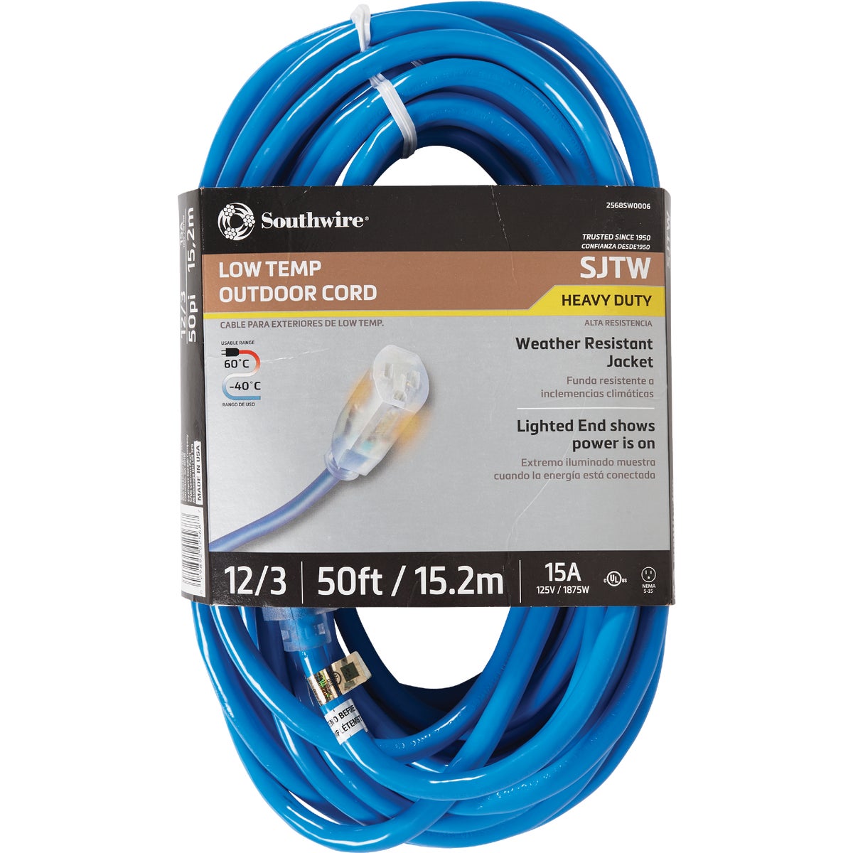 Coleman Cable ColdFlex 50 Ft. 12/3 Cold Weather Extension Cord