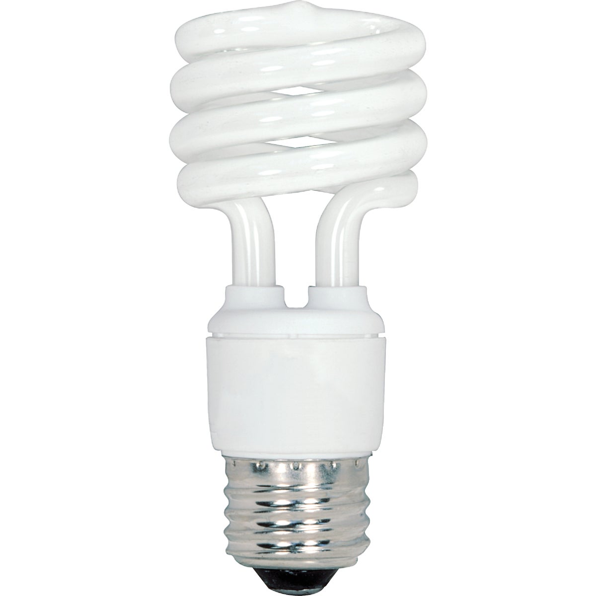 Satco 60W Equivalent Warm White Medium Base T2 Spiral CFL Light Bulb (4-Pack)