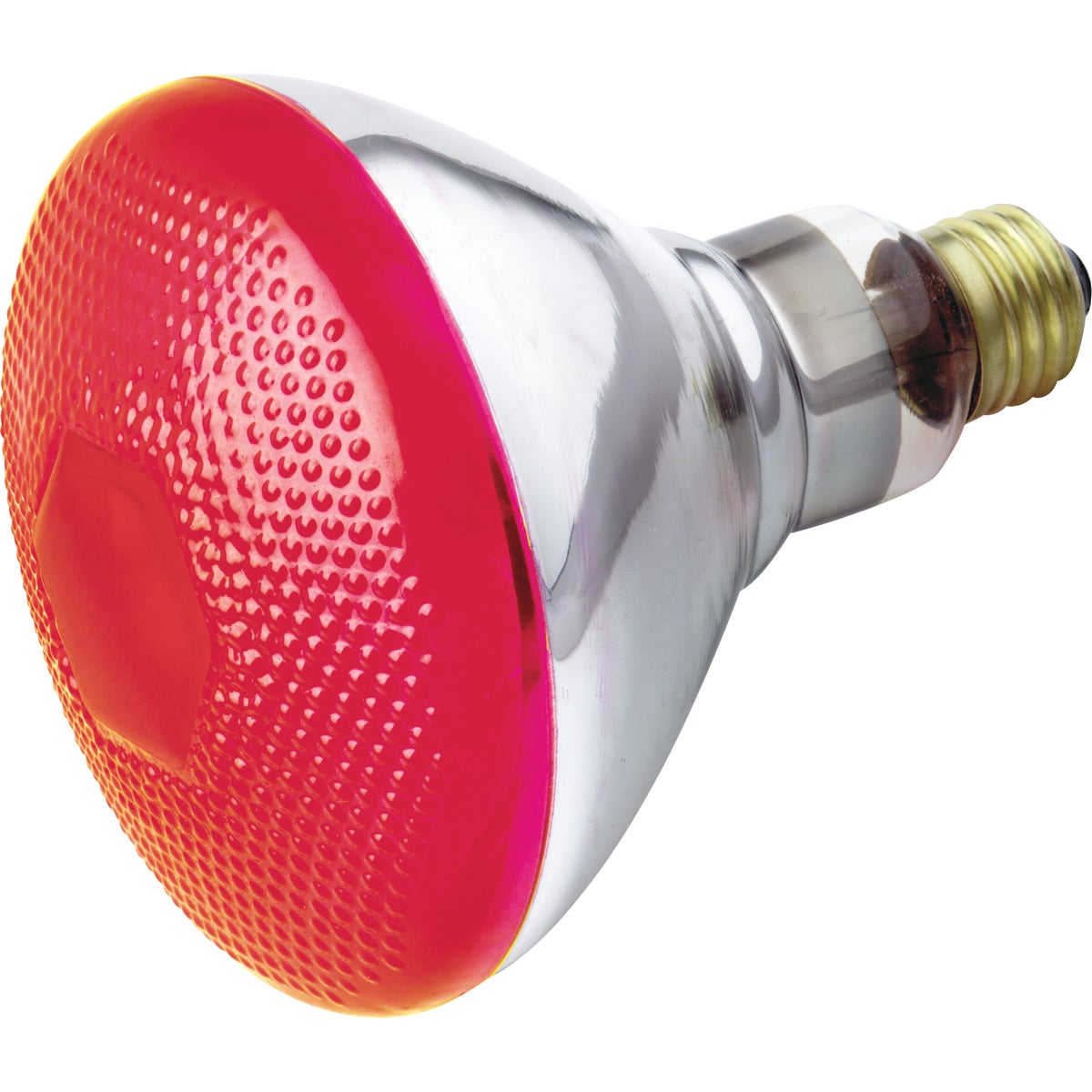 Satco 100W Red Medium Base BR38 Incandescent Floodlight Light Bulb