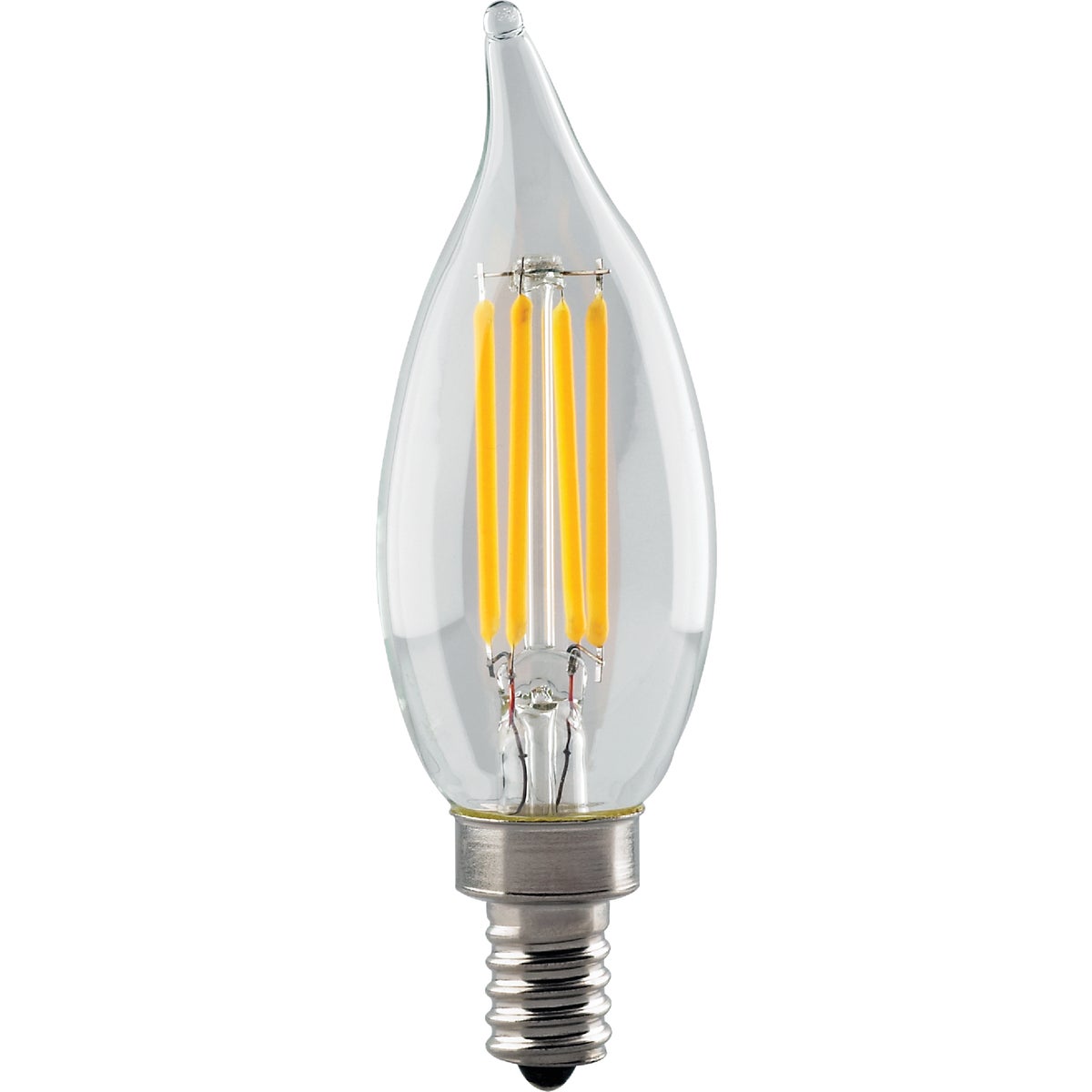 Satco CA11 Candelabra Dimmable LED Decorative Light Bulb
