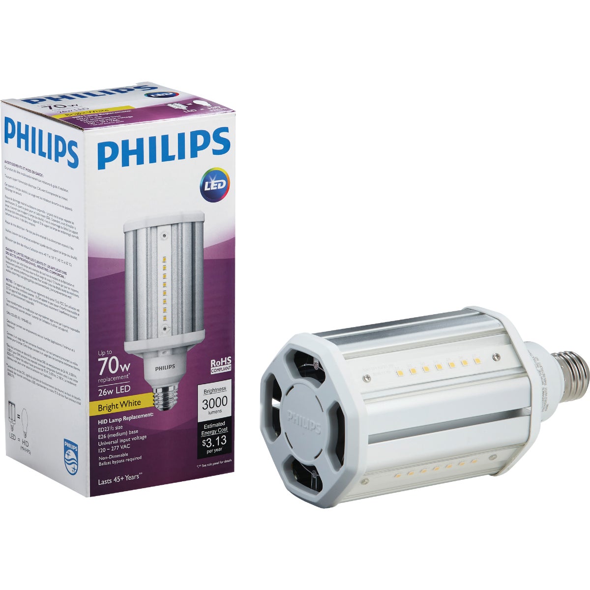 Philips TrueForce Medium Base LED High-Intensity Replacement Light Bulb