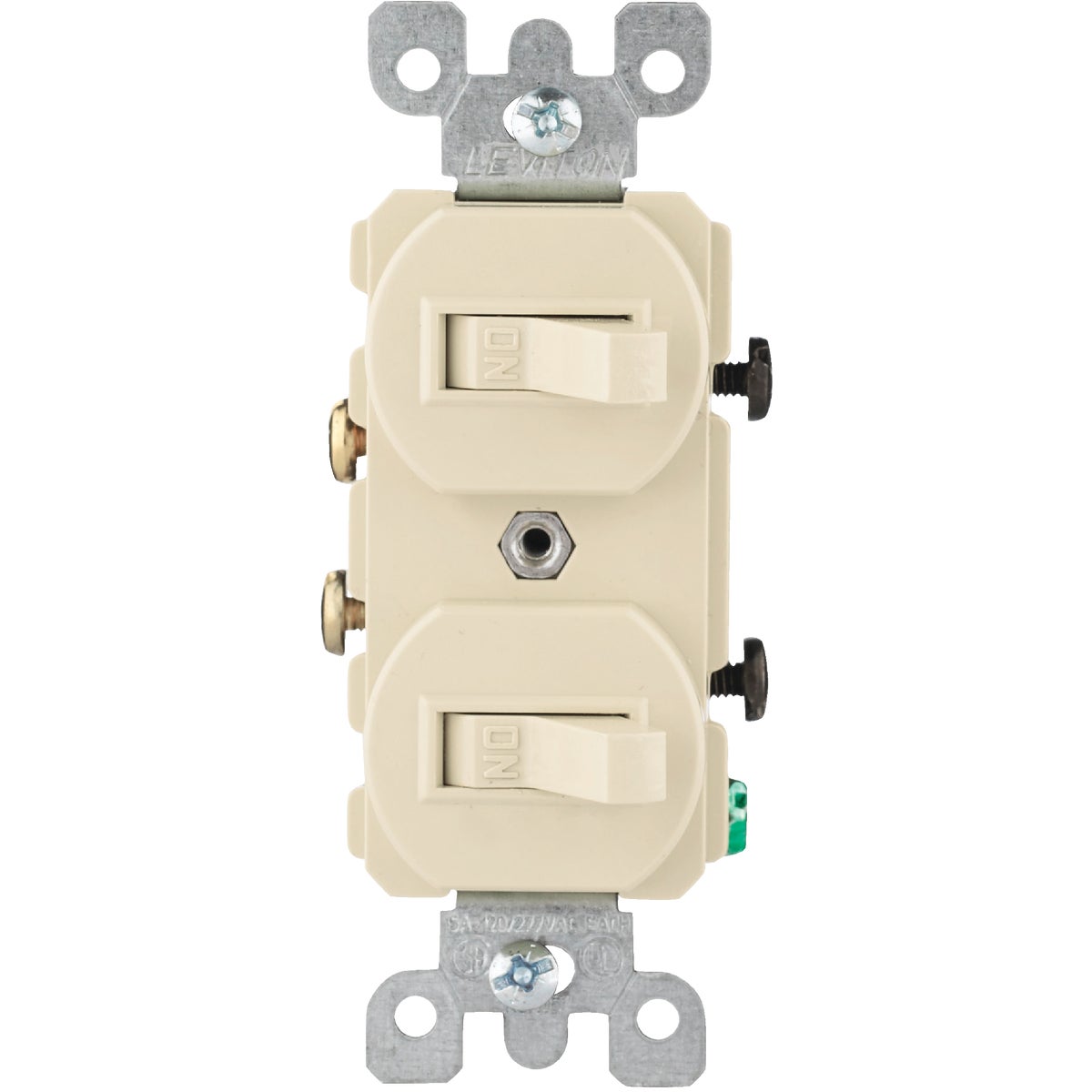 Leviton Single Pole Ivory 15A Quiet Duplex Switch | lincsystems-spire