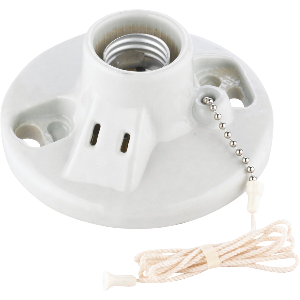 Leviton Lampholder With Grounded Outlet