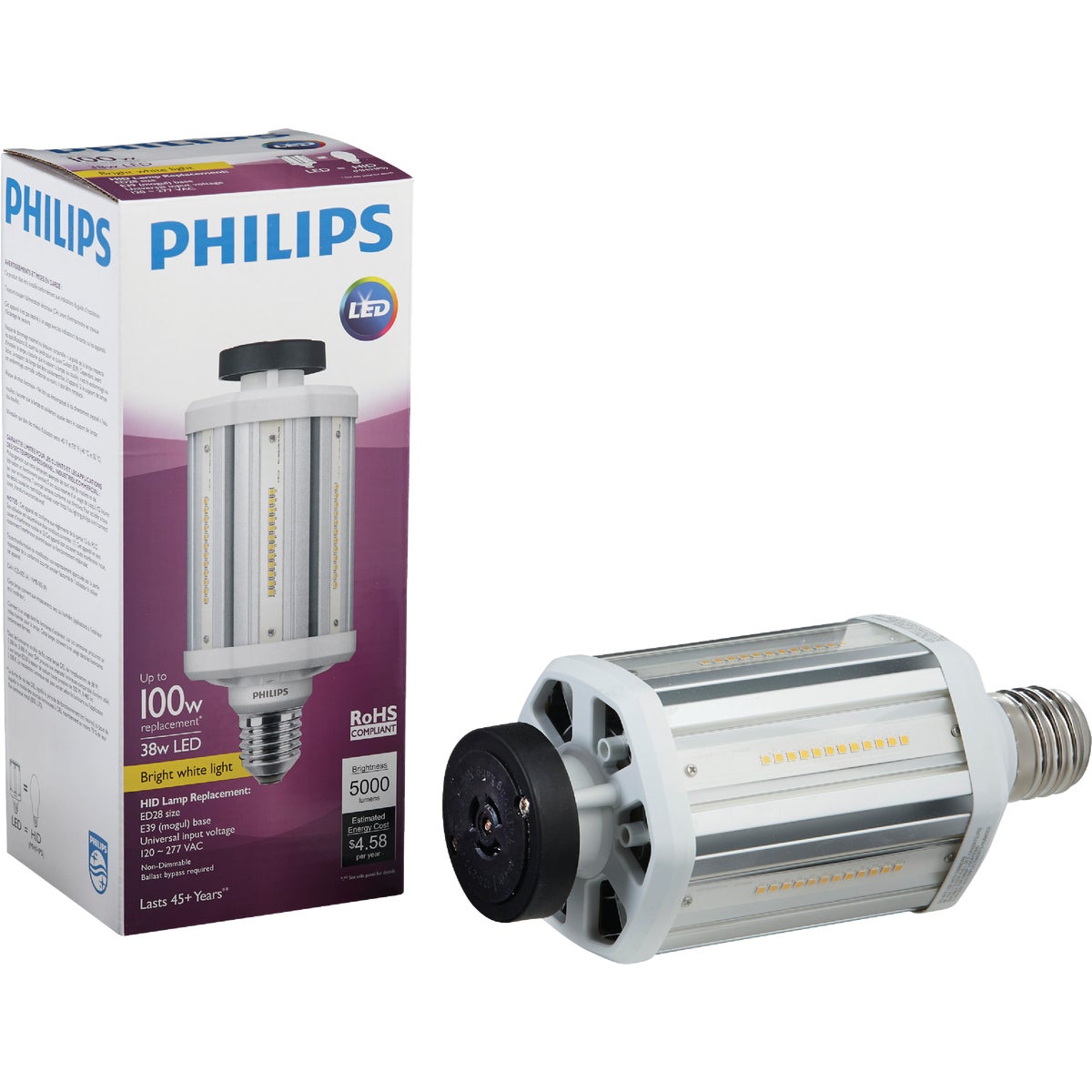 Philips TrueForce Mogul Base LED High-Intensity Replacement Light Bulb