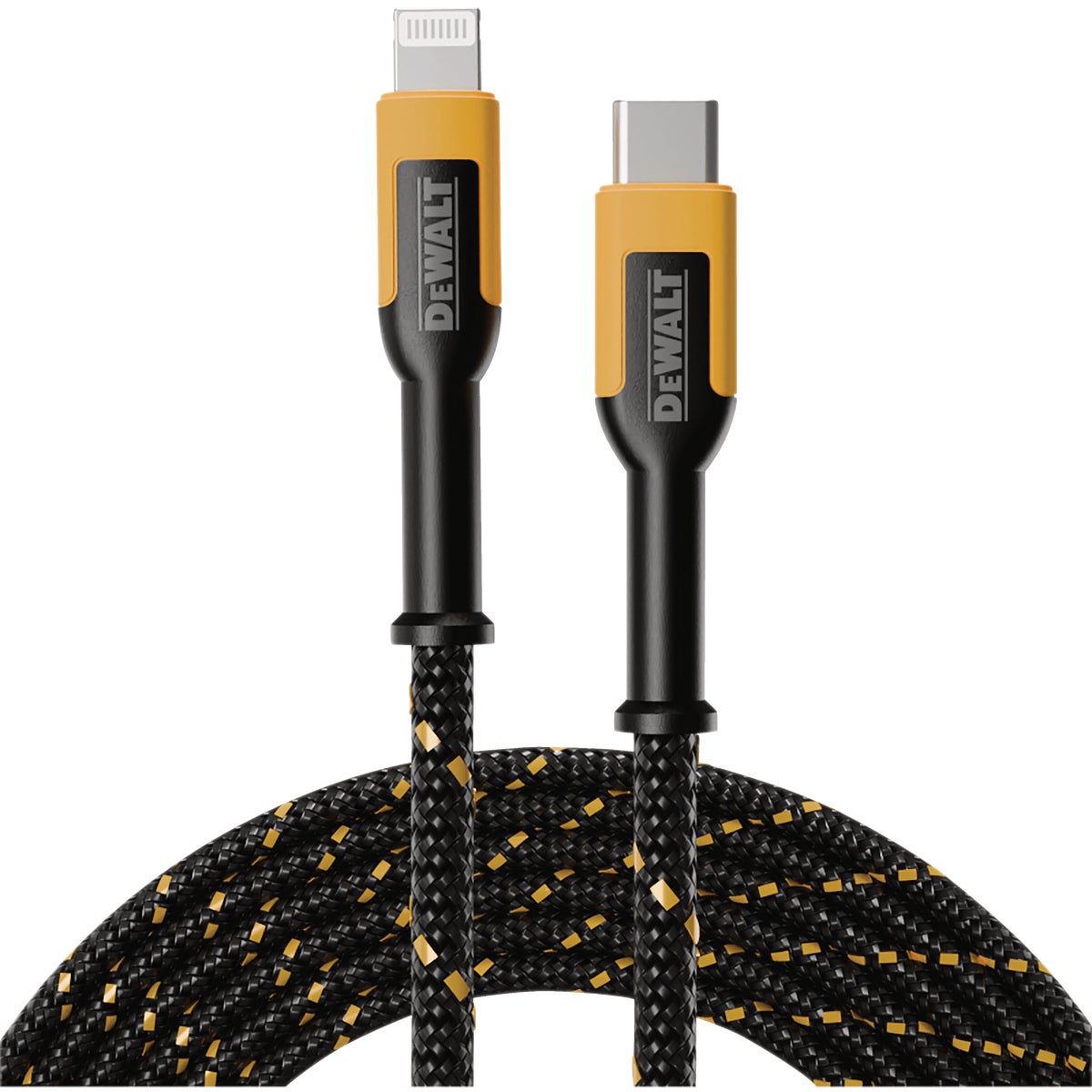 DEWALT 4 Ft. Lightning to Type-C Reinforced Braided Cable